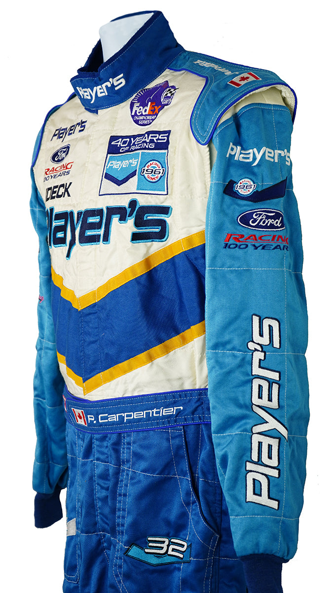 2001 Patrick Carpentier Race Used Team Players Forsythe Simpson CART IndyCar Suit