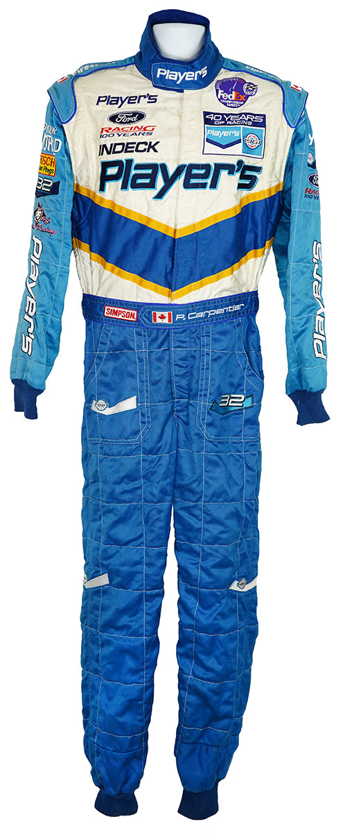 2001 Patrick Carpentier Race Used Team Players Forsythe Simpson CART IndyCar Suit