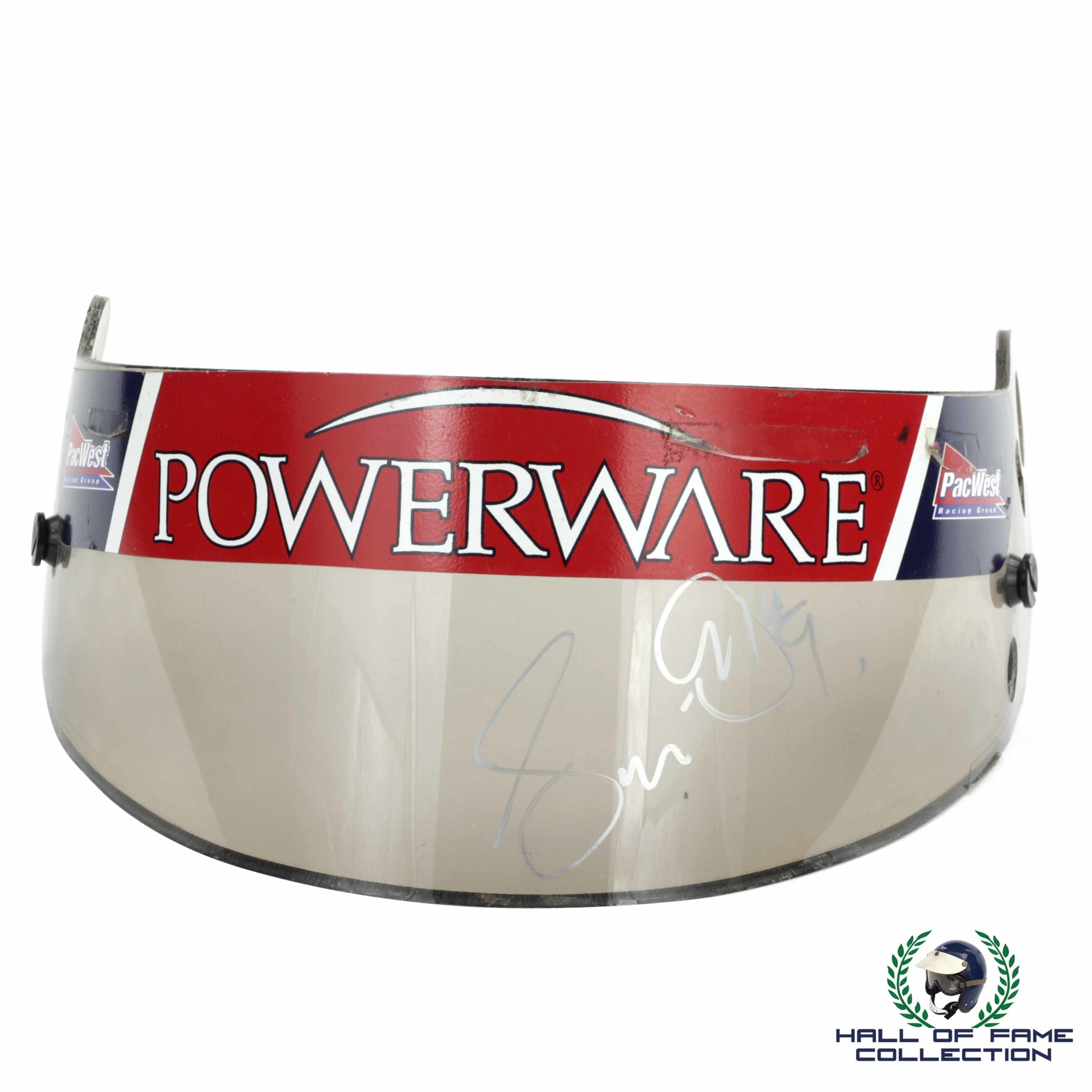 2001 Scott Dixon Signed Race Used Rookie Season PacWest Racing IndyCar Visor