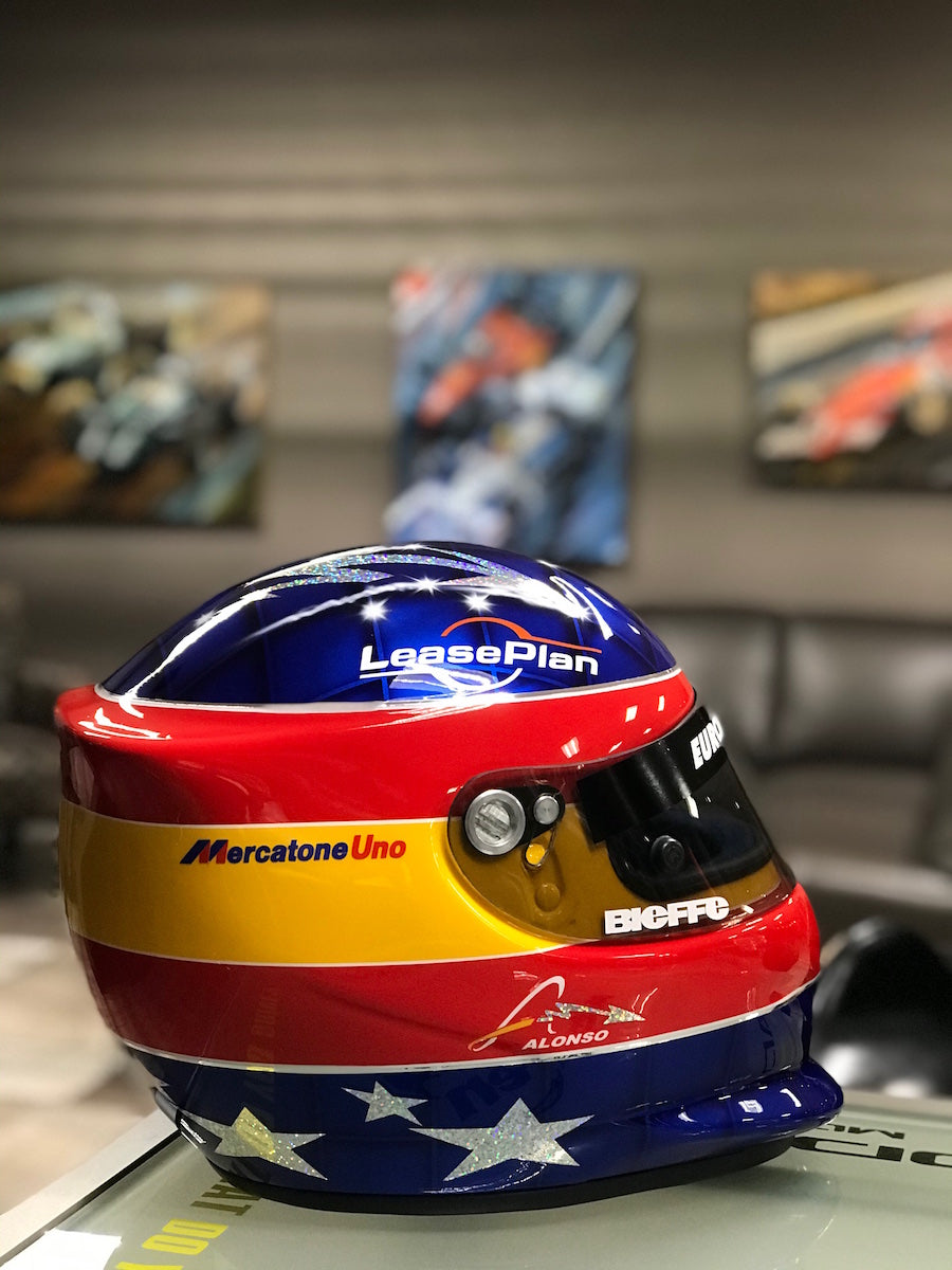 2001 Fernando Alonso Replica Bieffe Minardi Formula 1 Helmet