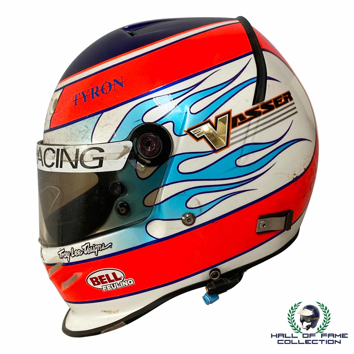 2001 Jimmy Vasser Signed Race Used Patrick Racing Bell Feuling IndyCar 2001 Jimmy Vasser Signed Race Used Patrick Racing Bell Feuling IndyCar