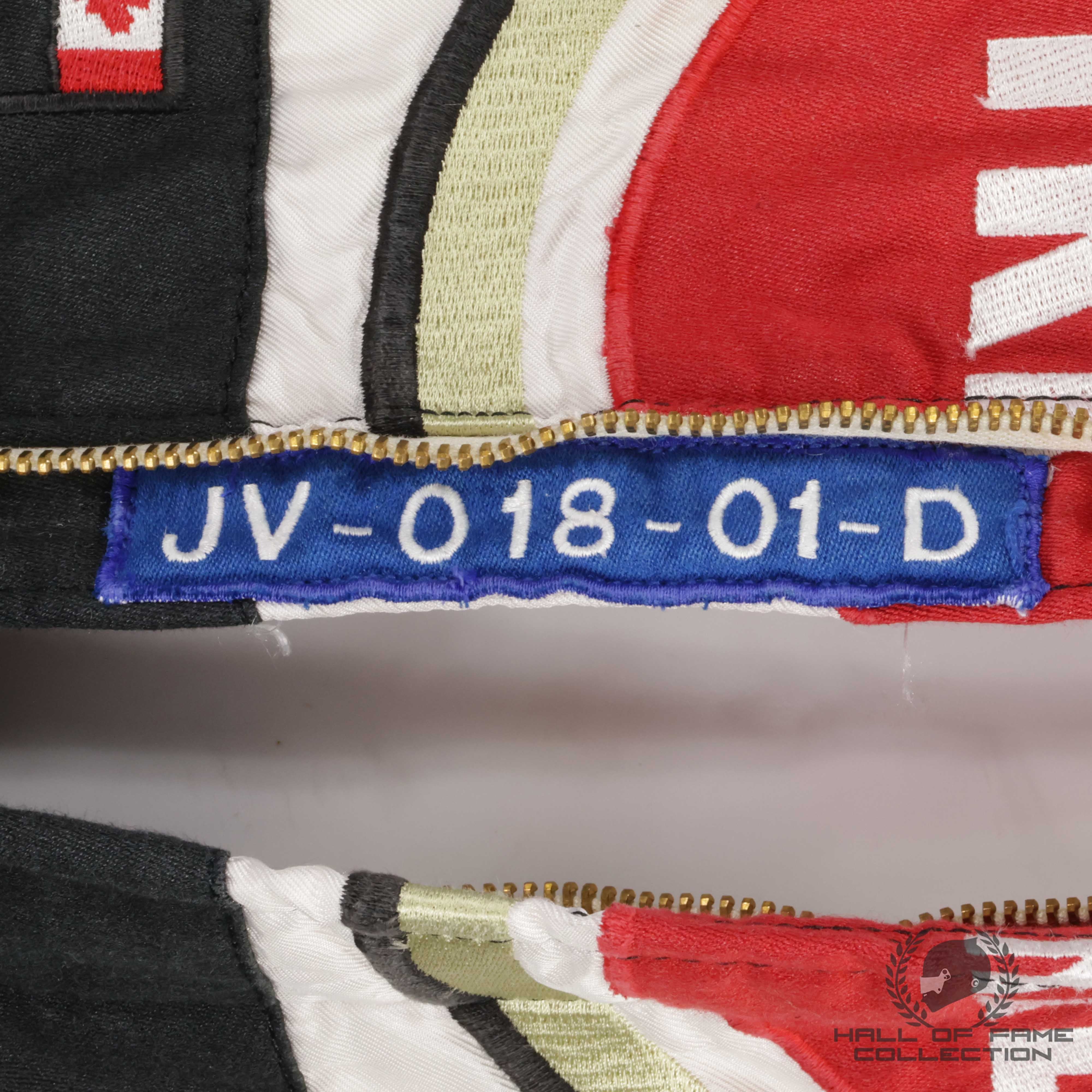 2001 Jacques Villeneuve Signed Brazilian GP Lucky Strike BAR Honda F1 Suit