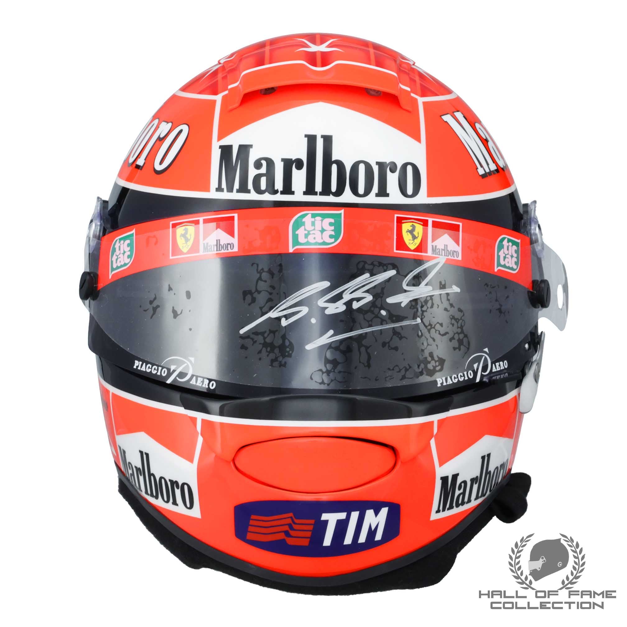 2001 Michael Schumacher Signed Schuberth RF1 Replica Scuderia Ferrari Helmet