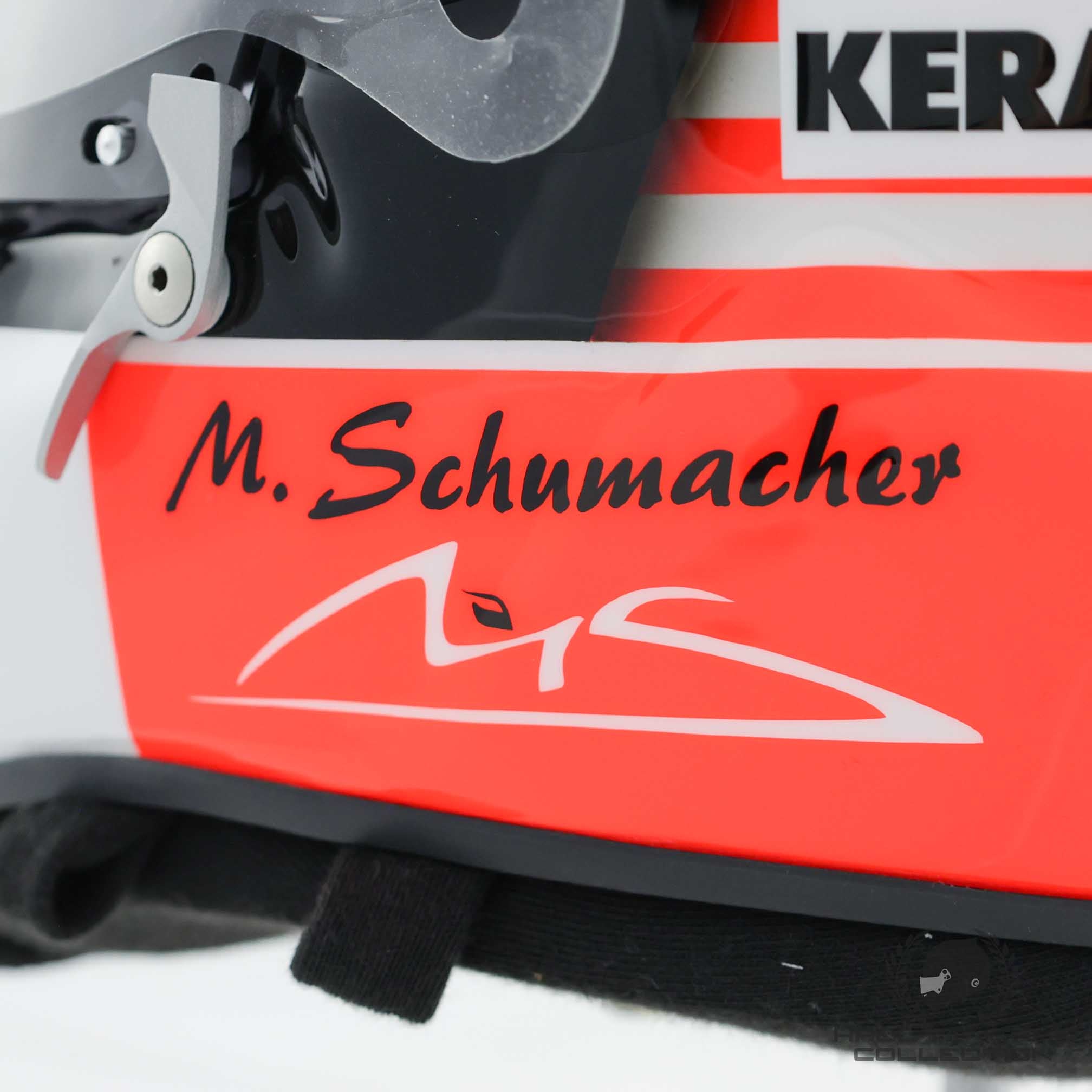 2001 Michael Schumacher Signed US GP Schuberth RF1 Replica Scuderia Ferrari Helmet - RG