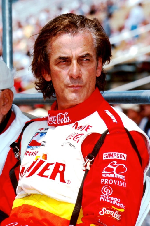 2001 Arie Luyendyk Signed Race Used Treadway-Hubbard Racing IndyCar Visor