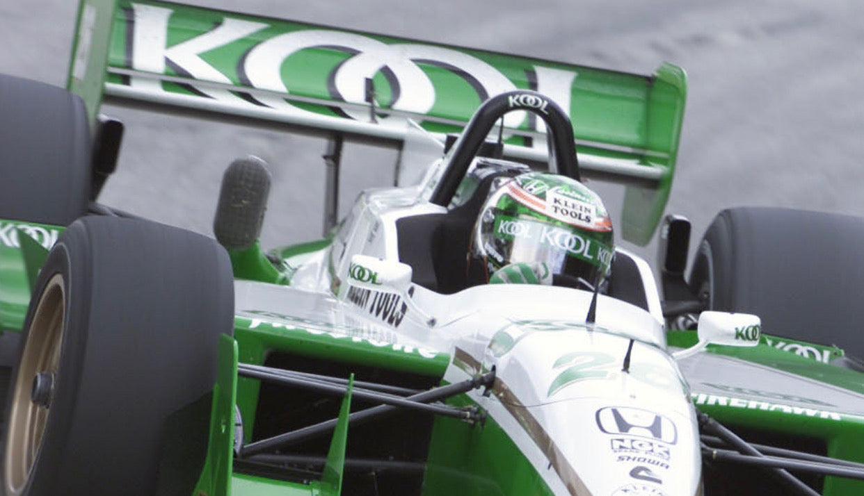 2001 Paul Tracy Signed Race Used Team Green Bieffe IndyCar Visor