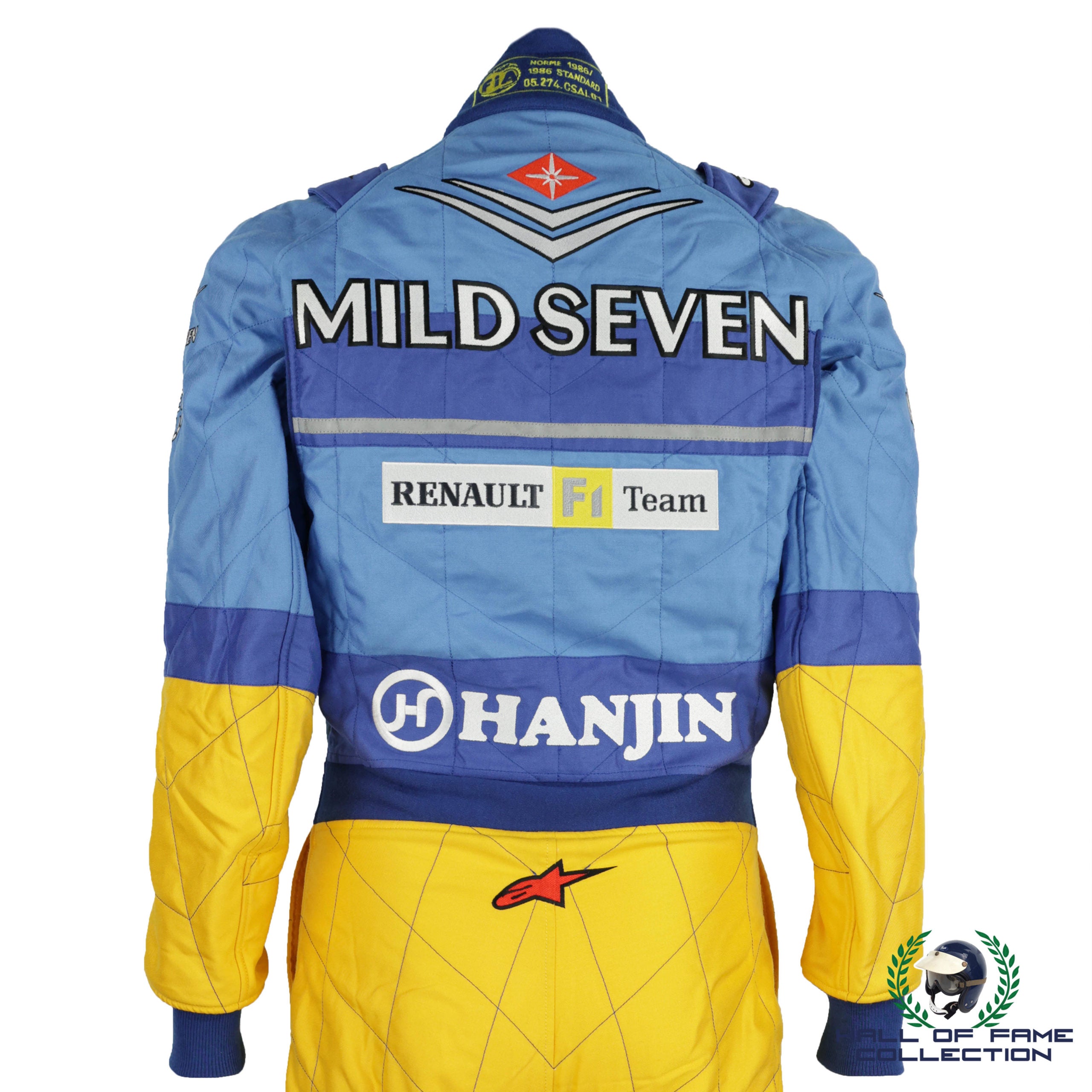 2002 Fernando Alonso Original Used Mild Seven Renault F1 Suit