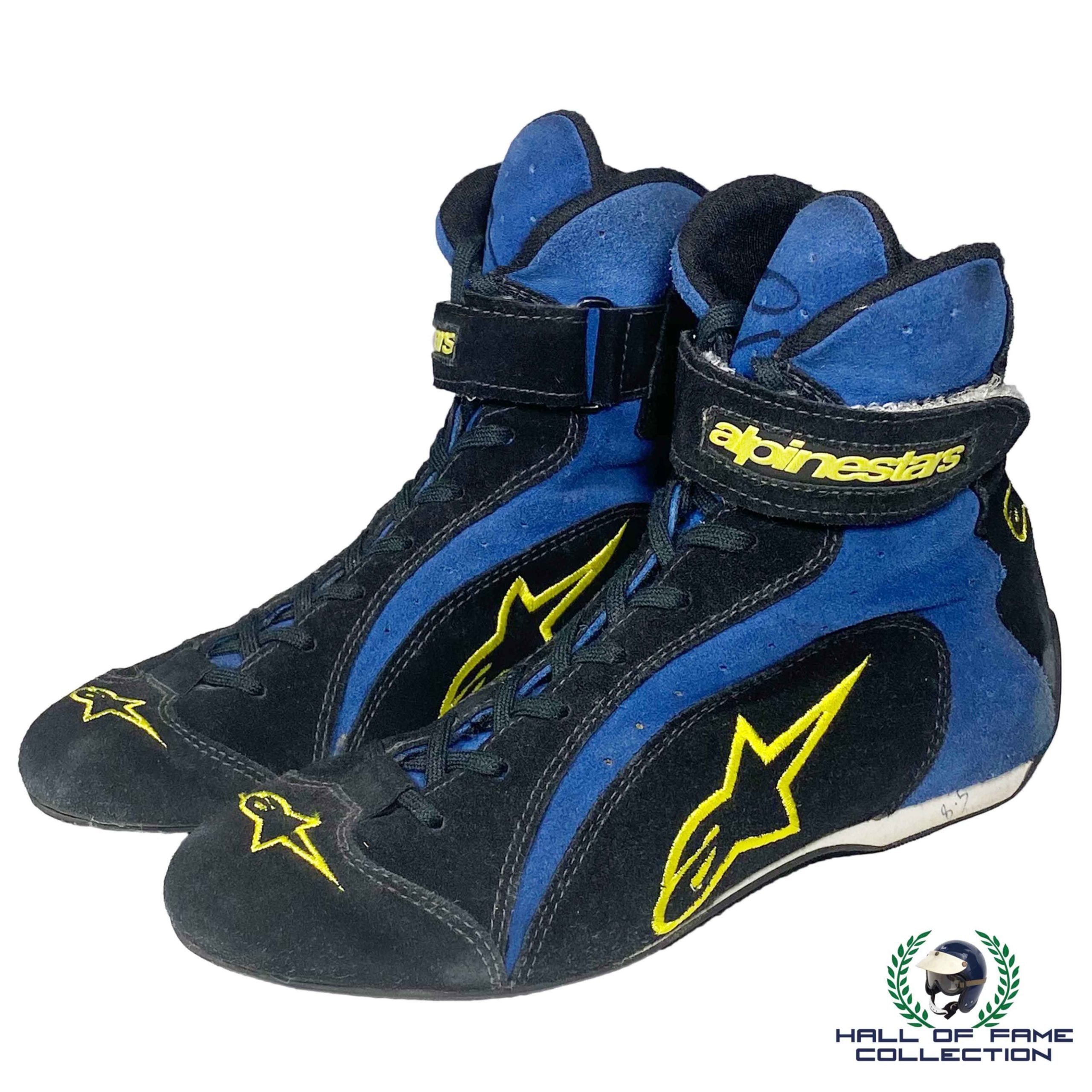 2002 Jenson Button Signed Race Used Renault Alpinestars F1 Boots