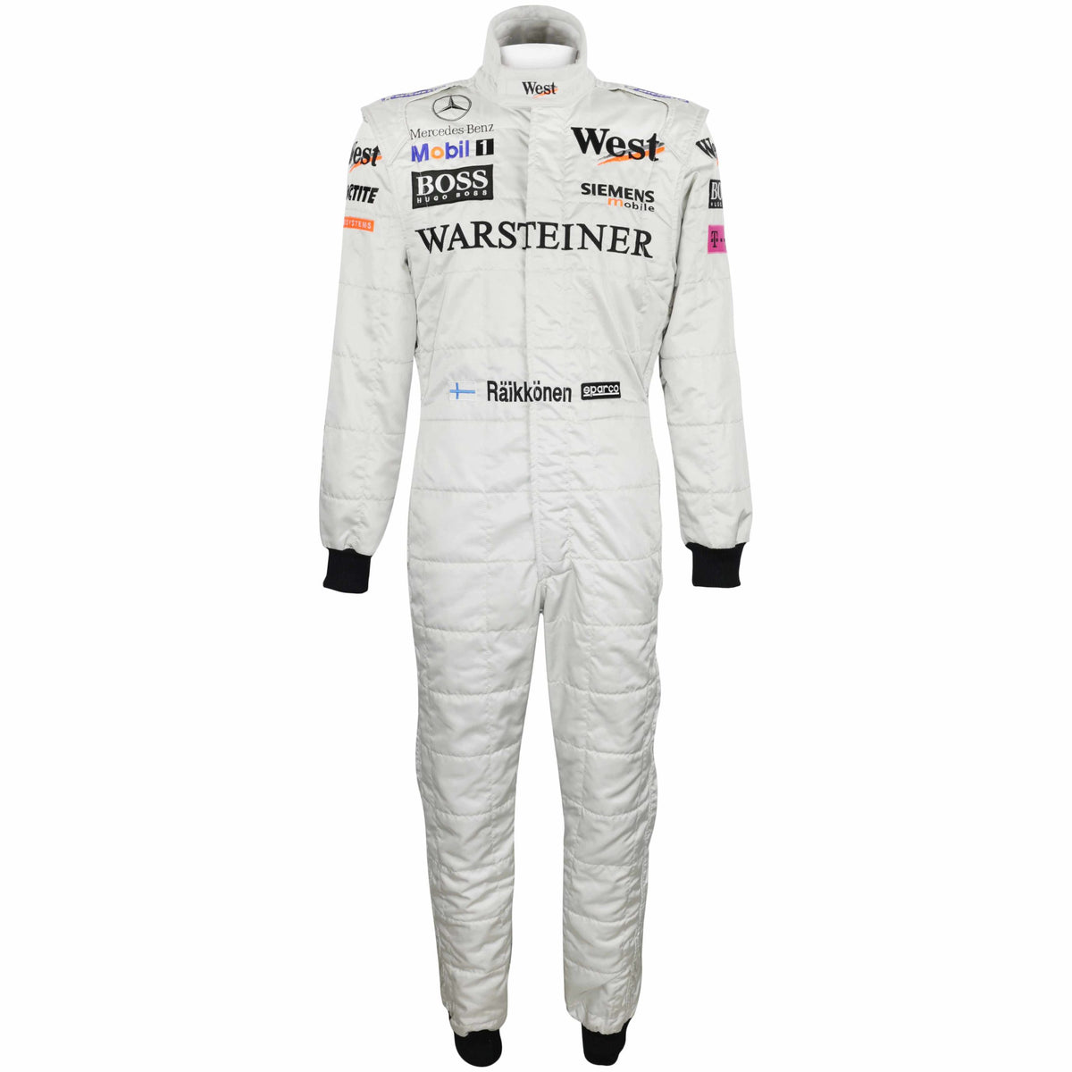 2002 Kimi Raikkonen Race Used West McLaren Mercedes Formula 1 Suit (KR