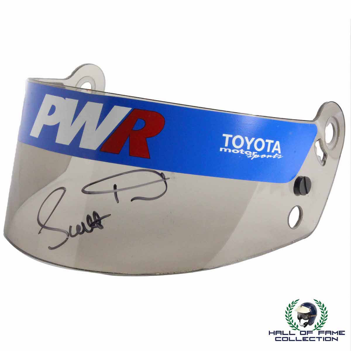 2002 Scott Dixon Signed Race Used PWR Championship Racing IndyCar Visor 1