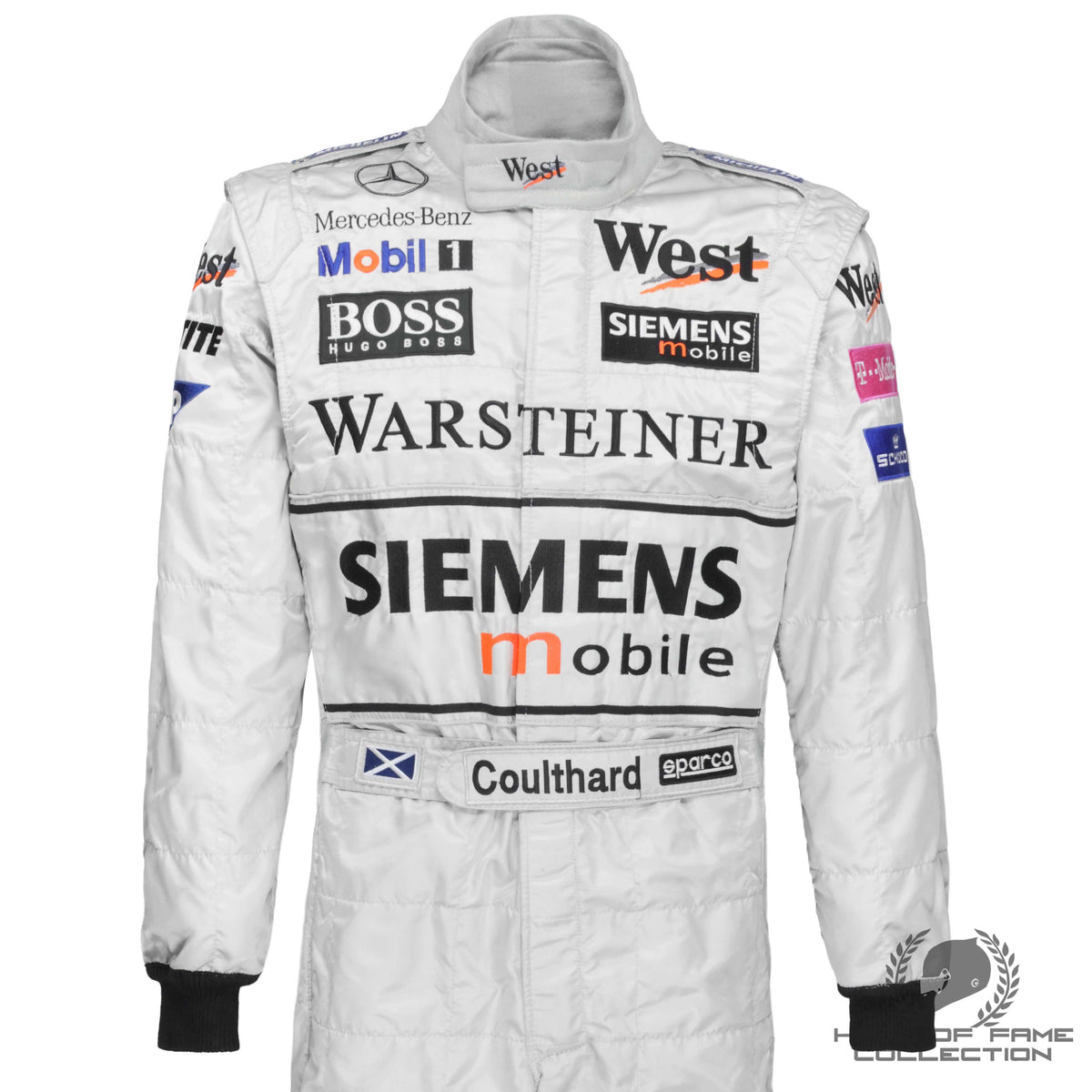 2002 David Coulthard Used West McLaren Mercedes F1 Suit