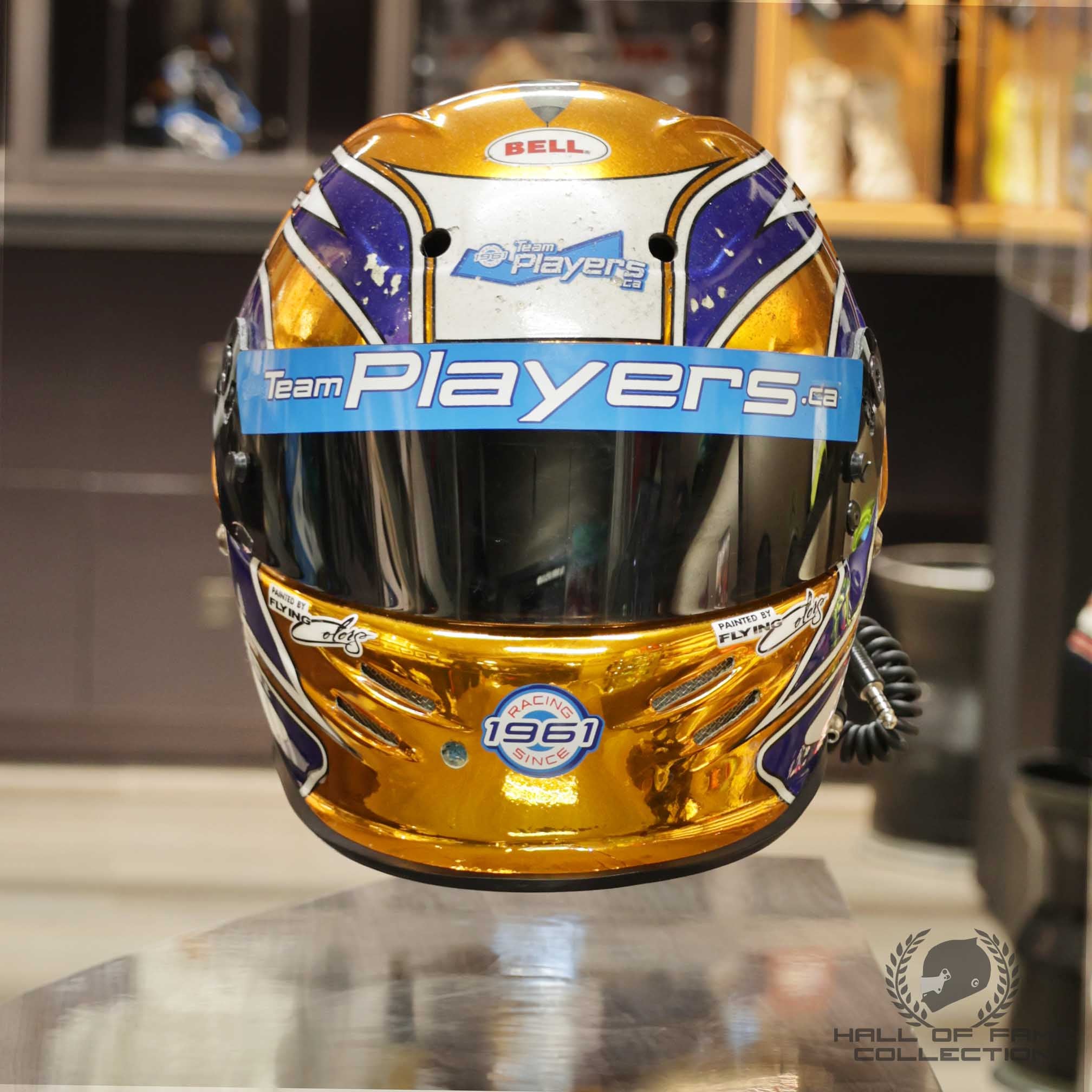 2002 Patrick Carpentier Used Team Players IndyCar Helmet