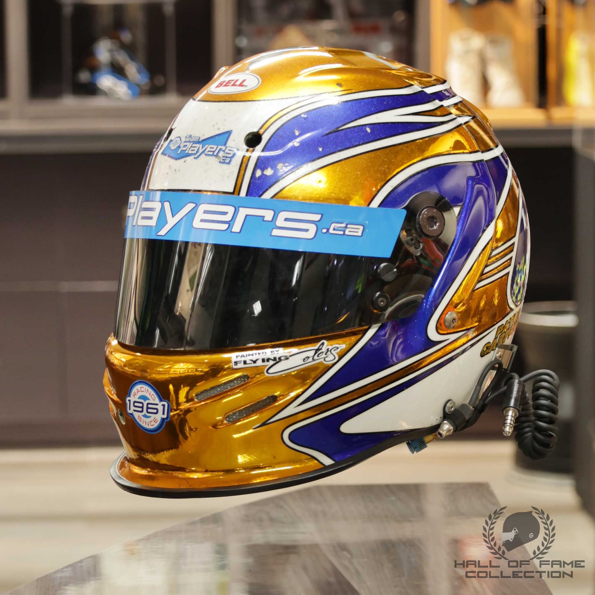 2002 Patrick Carpentier Used Team Players IndyCar Helmet