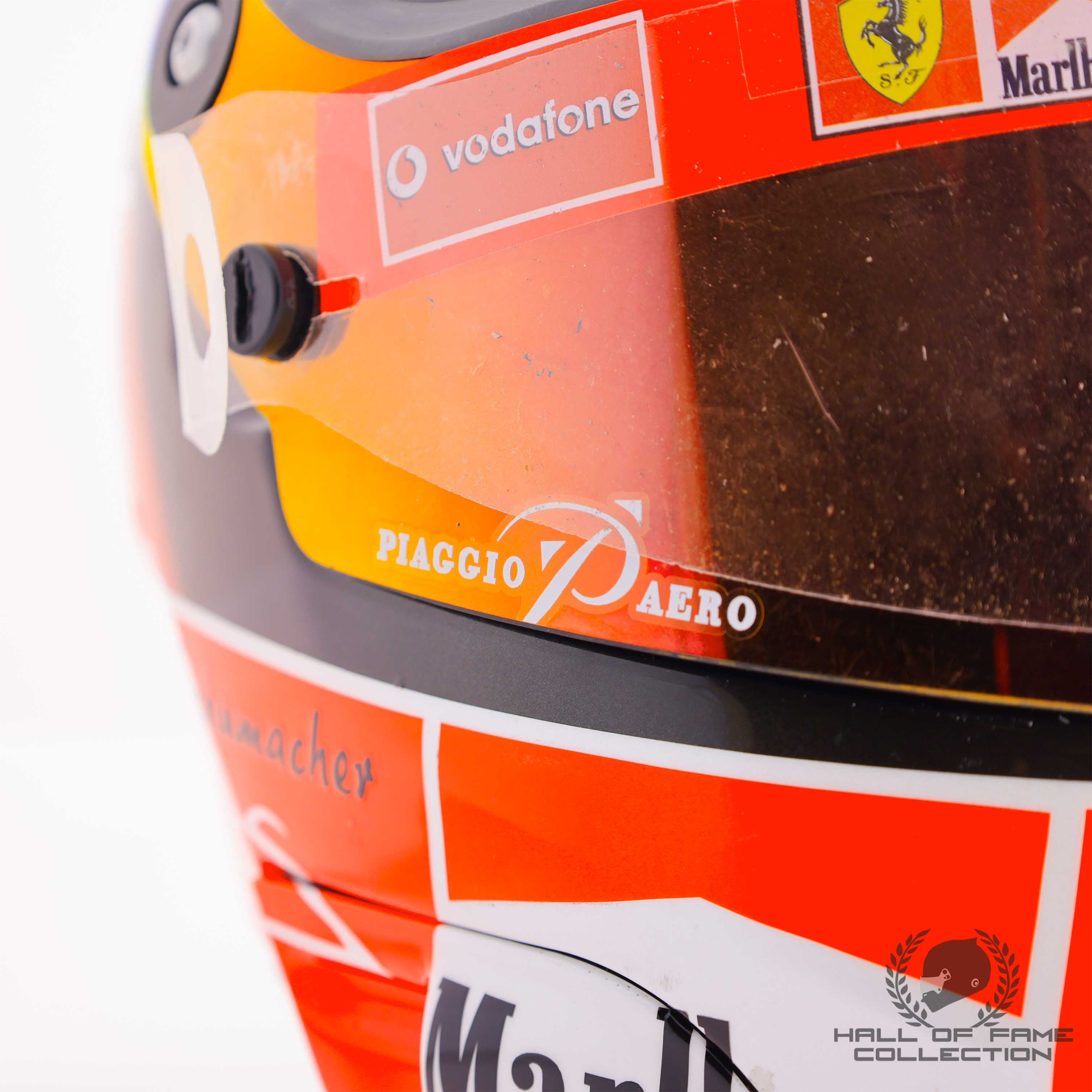 2002 Michael Schumacher Signed World Champion Season Used Scuderia Ferrari F1 Helmet