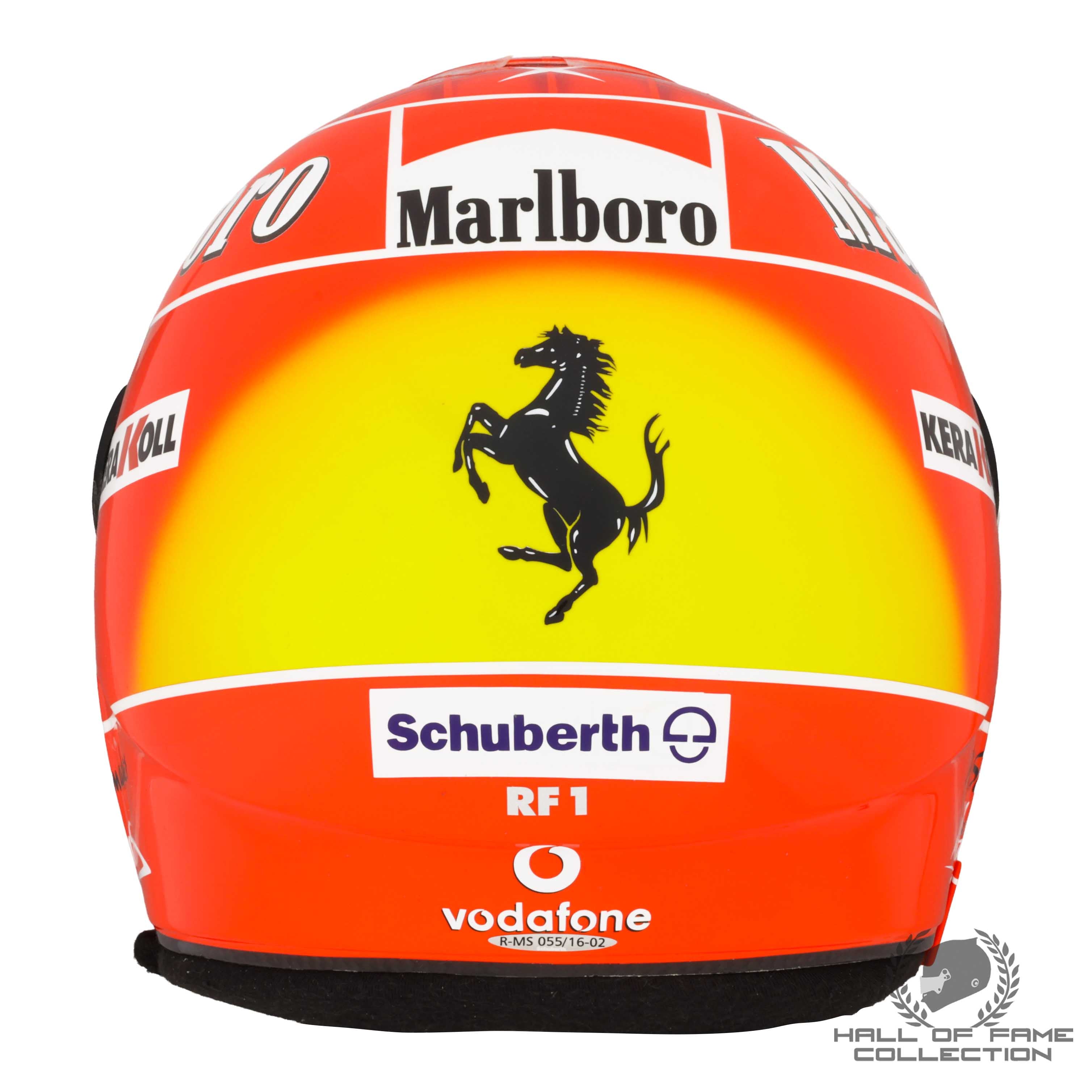 2002 Michael Schumacher Signed World Champion Season Used Scuderia Ferrari F1 Helmet