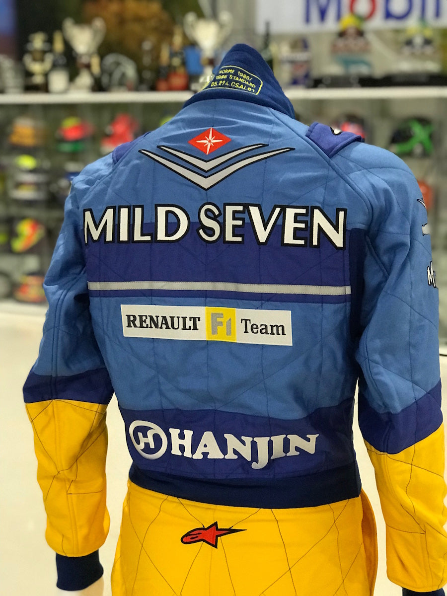 2002 Fernando Alonso Original Used Mild Seven Renault F1 Suit