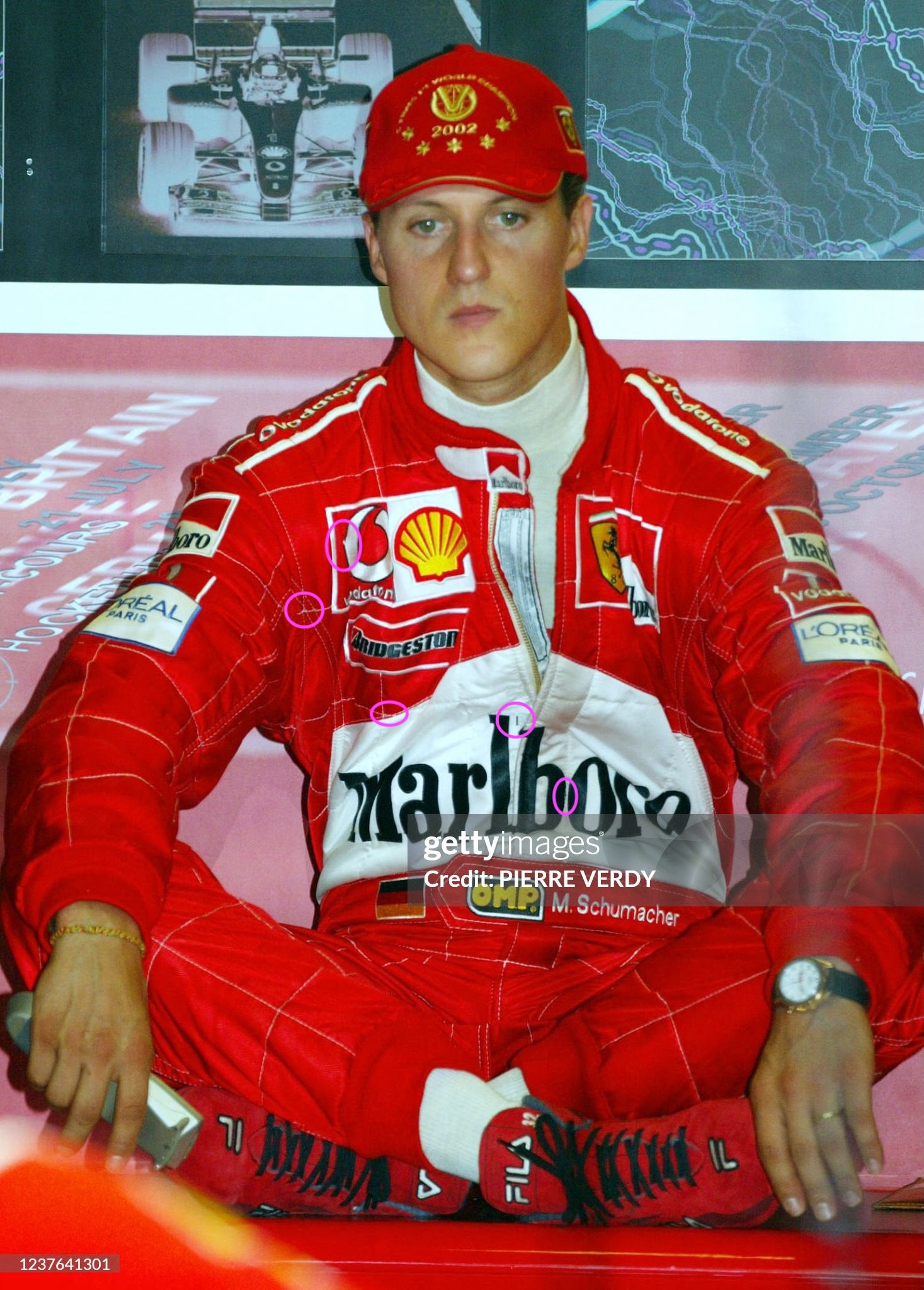 2002 Michael Schumacher Championship Season Used Scuderia Ferrari F1 Suit