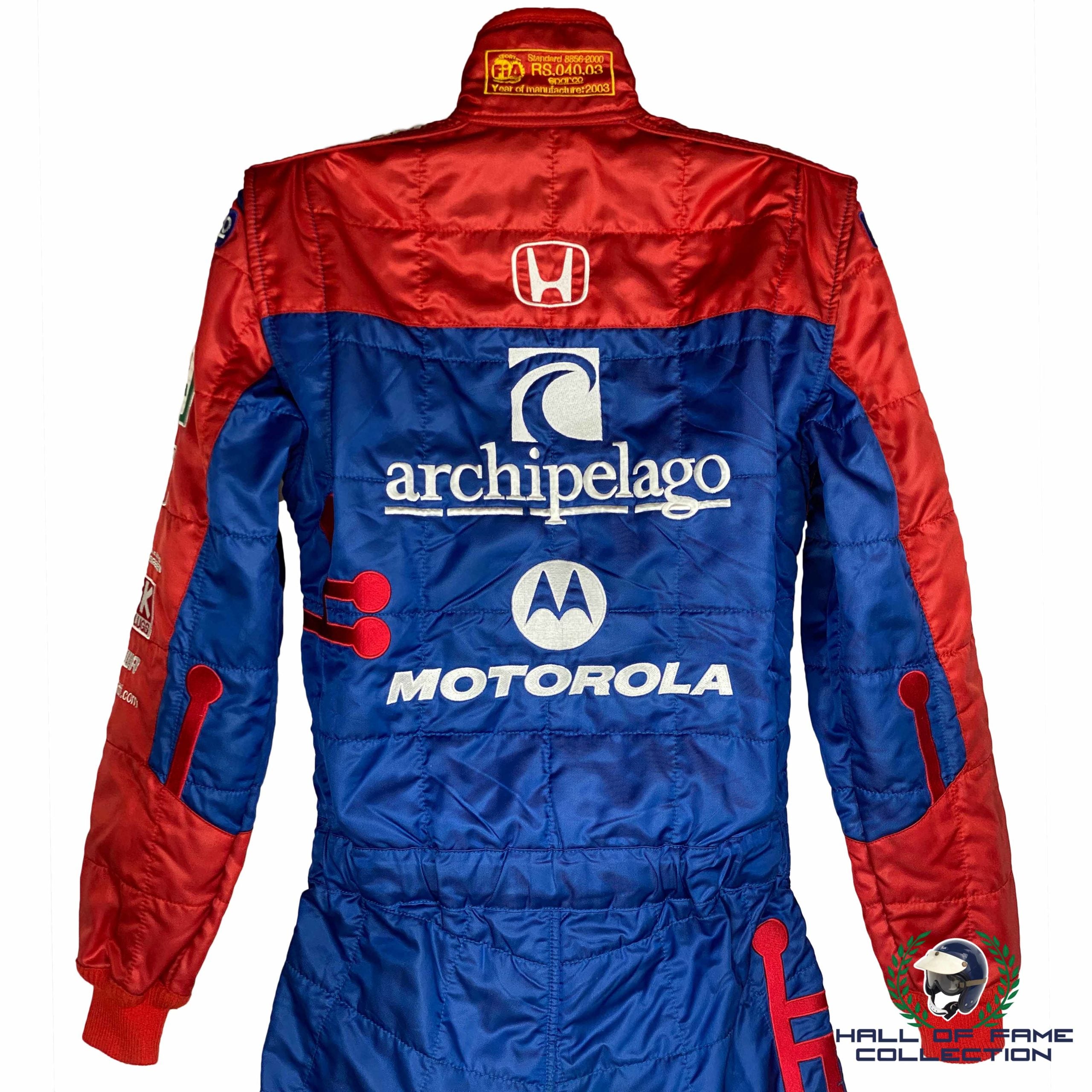 2003 Bryan Herta Signed Used Andretti Autosport IndyCar Suit