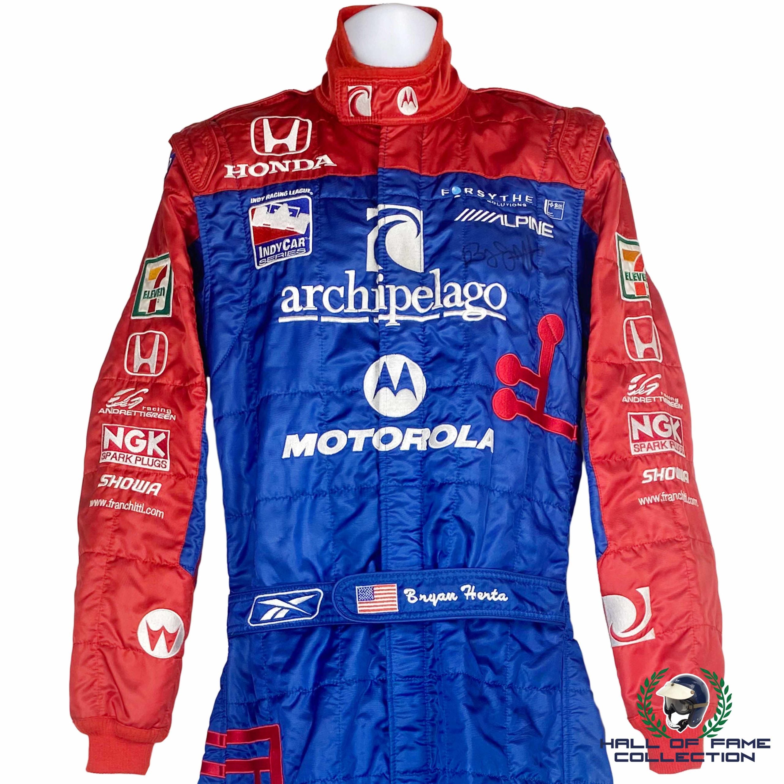 2003 Bryan Herta Signed Used Andretti Autosport IndyCar Suit