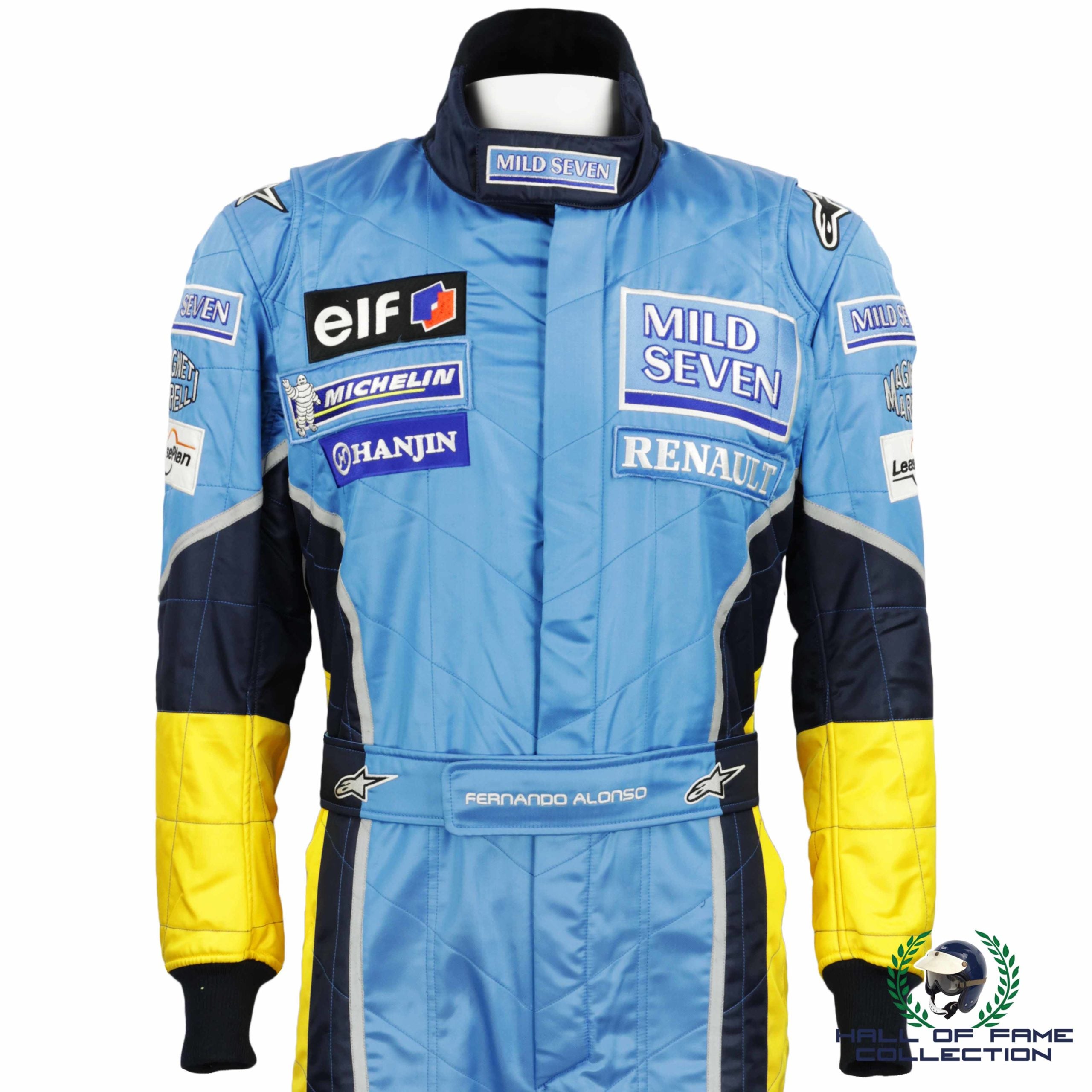 2003 Fernando Alonso Race Used Mild Seven Renault F1 Suit