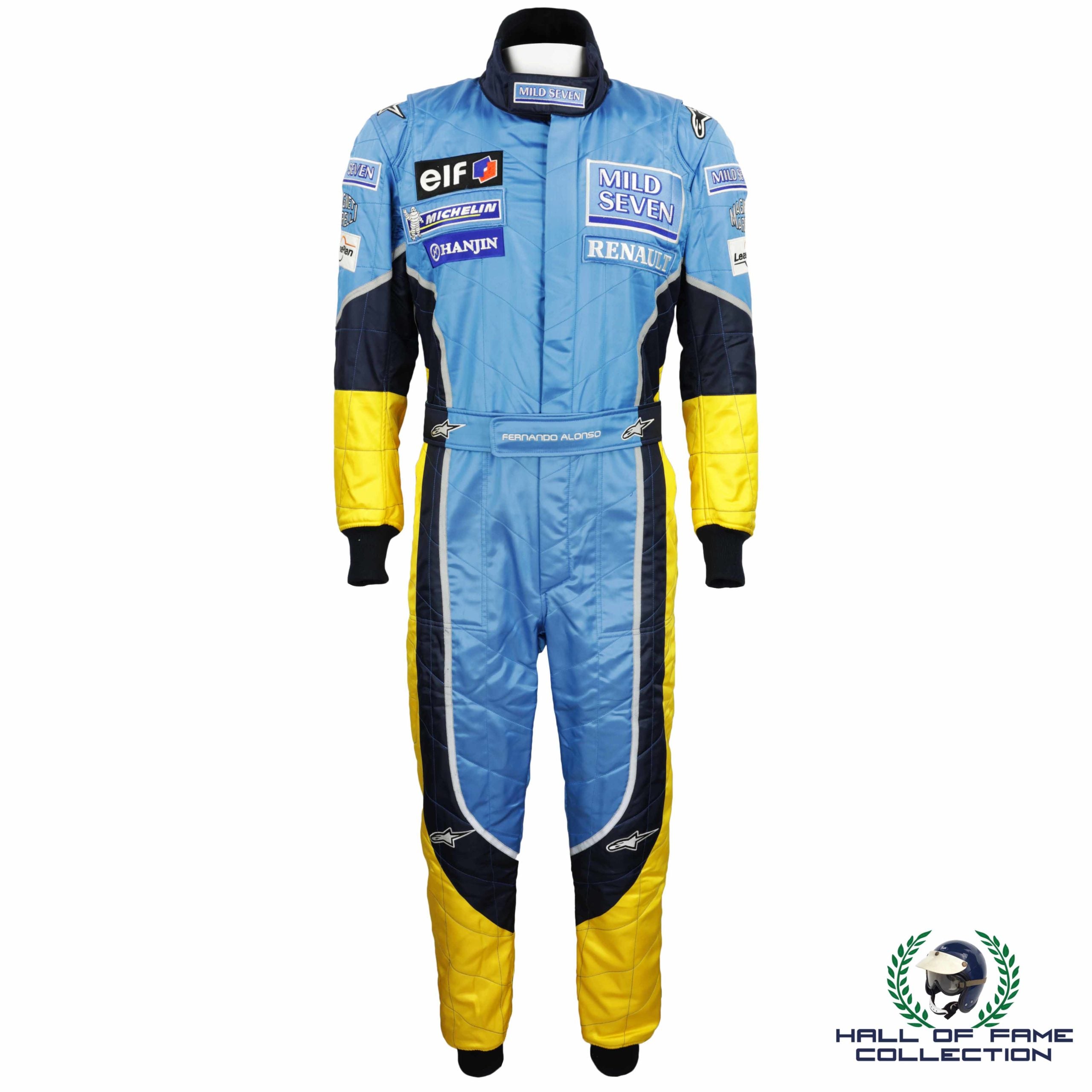 2003 Fernando Alonso Race Used Mild Seven Renault F1 Suit