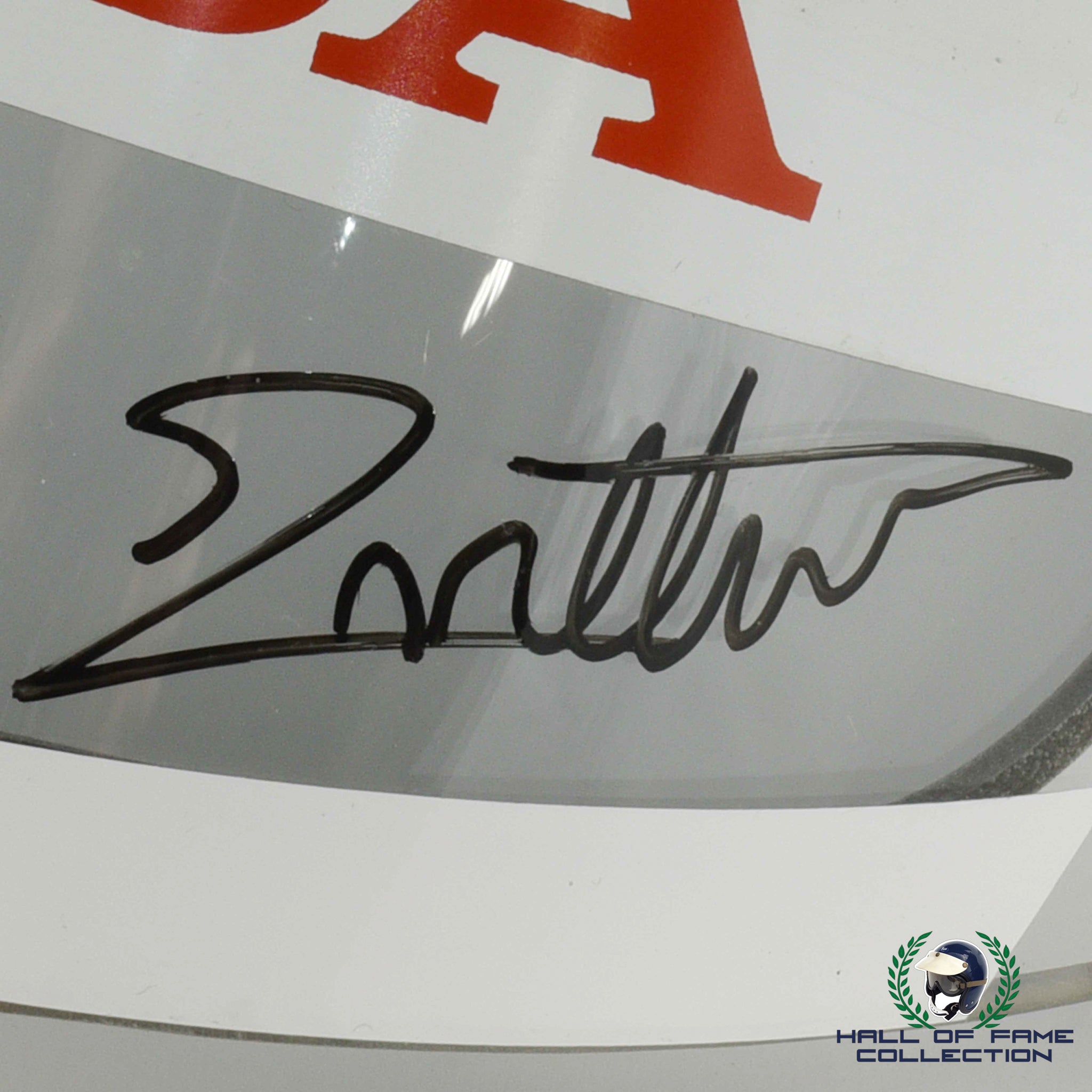 2003 Jacques Villeneuve Signed Race Used BAR Honda Bell F1 Visor