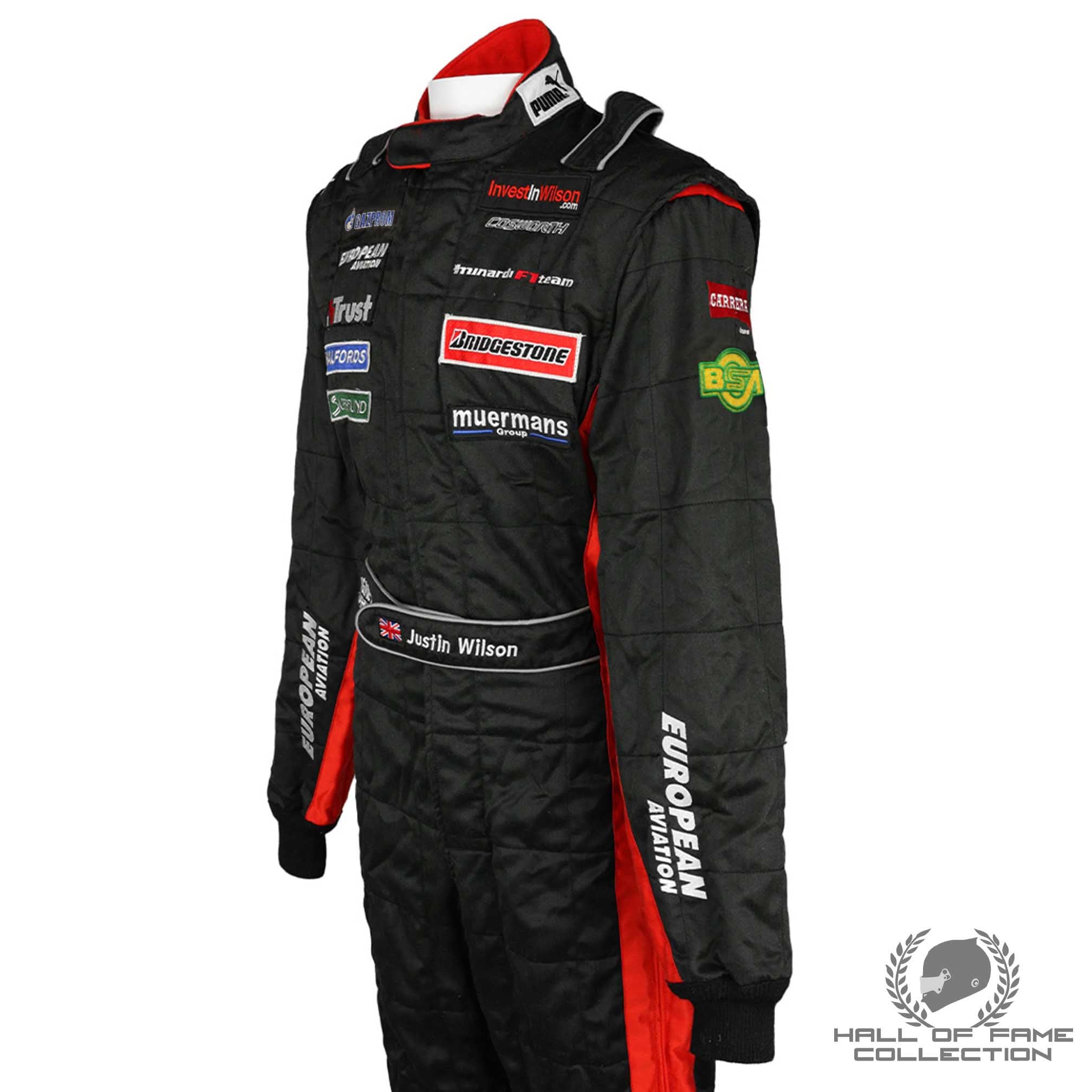 2003 Justin Wilson Very Rare Rookie Minardi F1 Suit