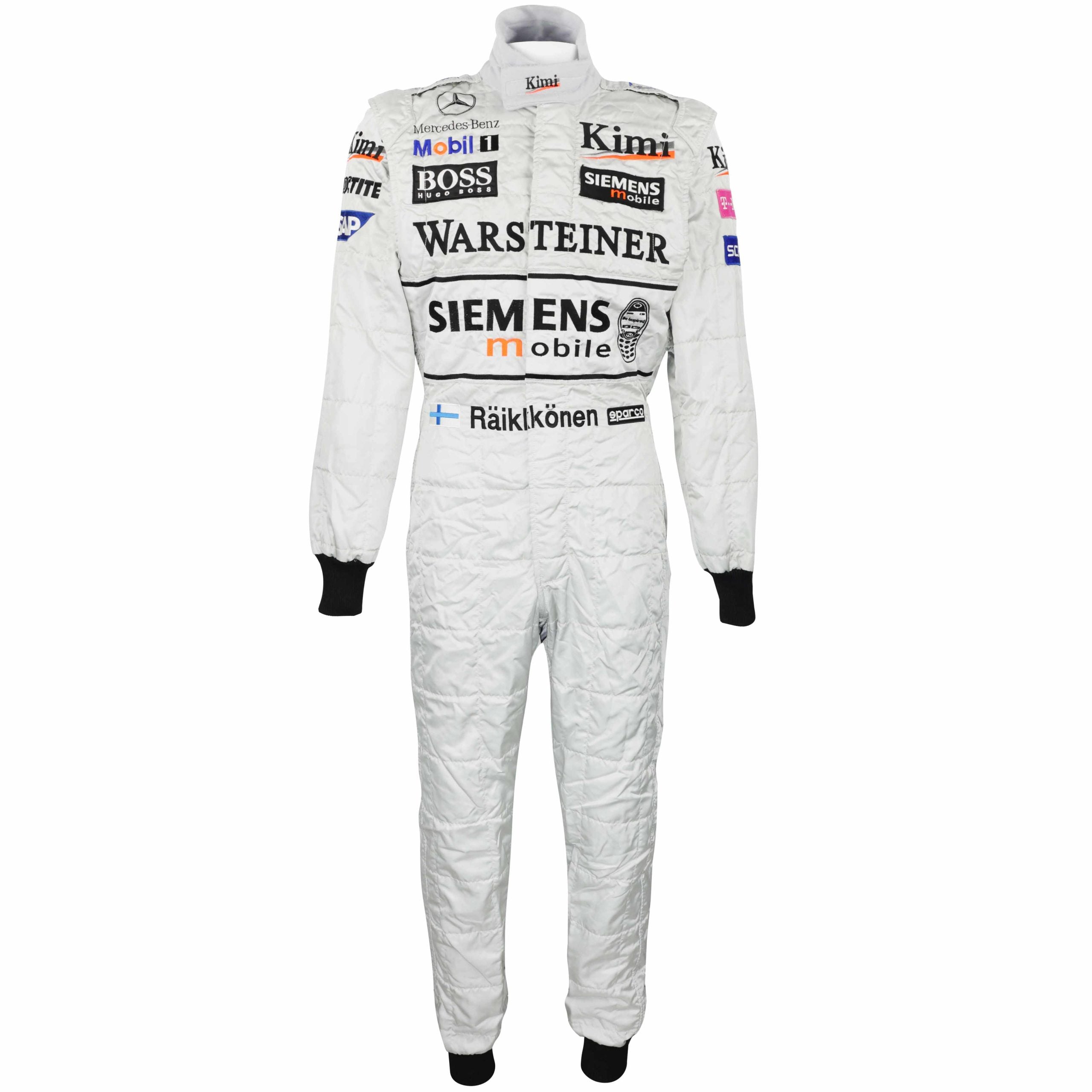 2003 Kimi Raikkonen Race Used West McLaren Mercedes Formula 1 Suit