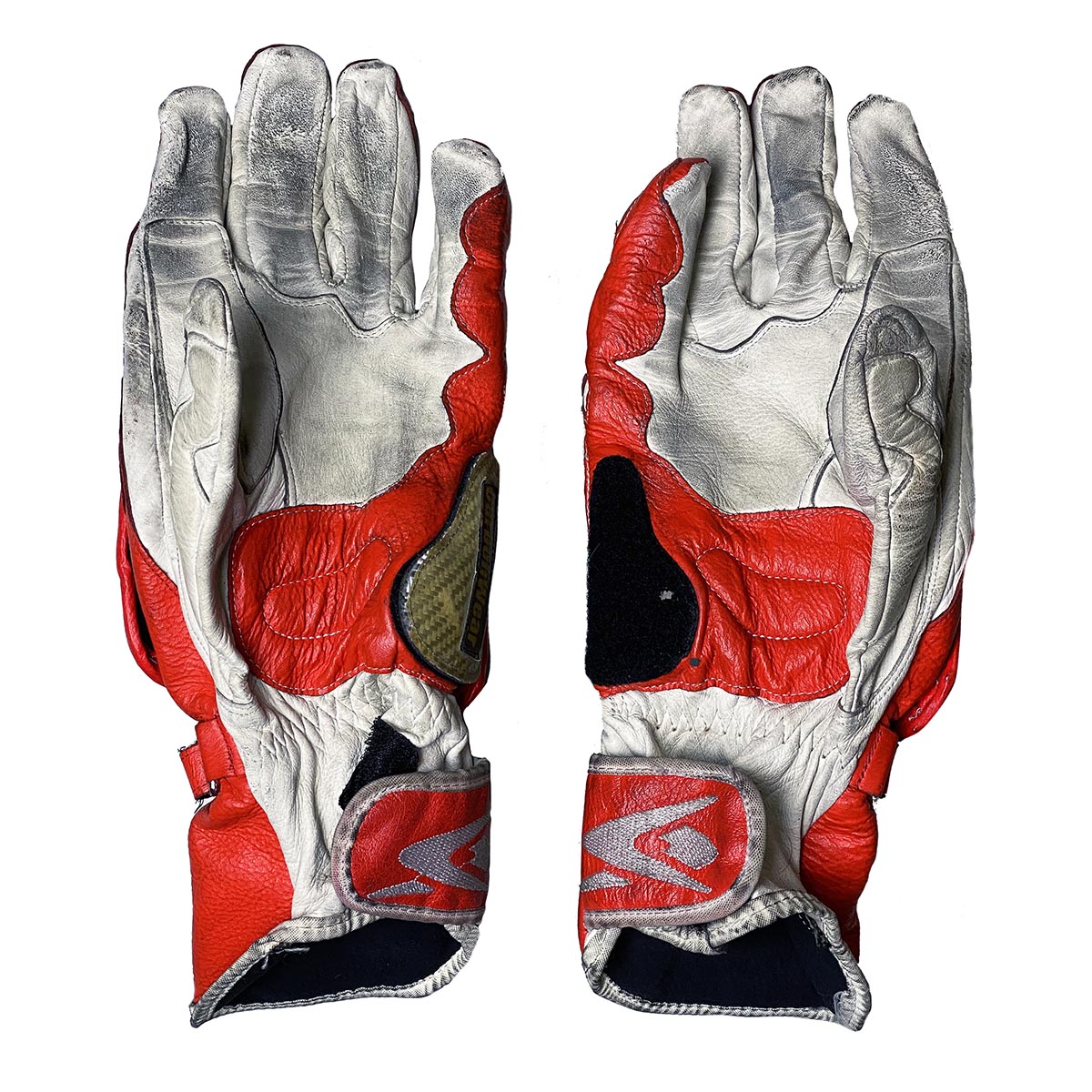 2003 Loris Capirossi Race Used Ducati MotoGP Gloves