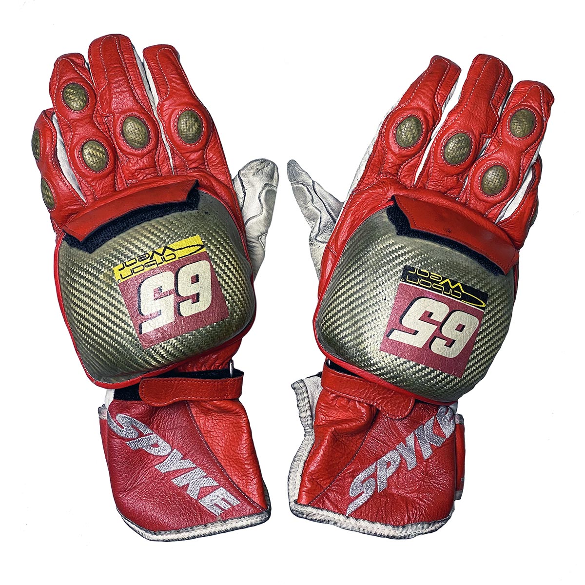 2003 Loris Capirossi Race Used Ducati MotoGP Gloves