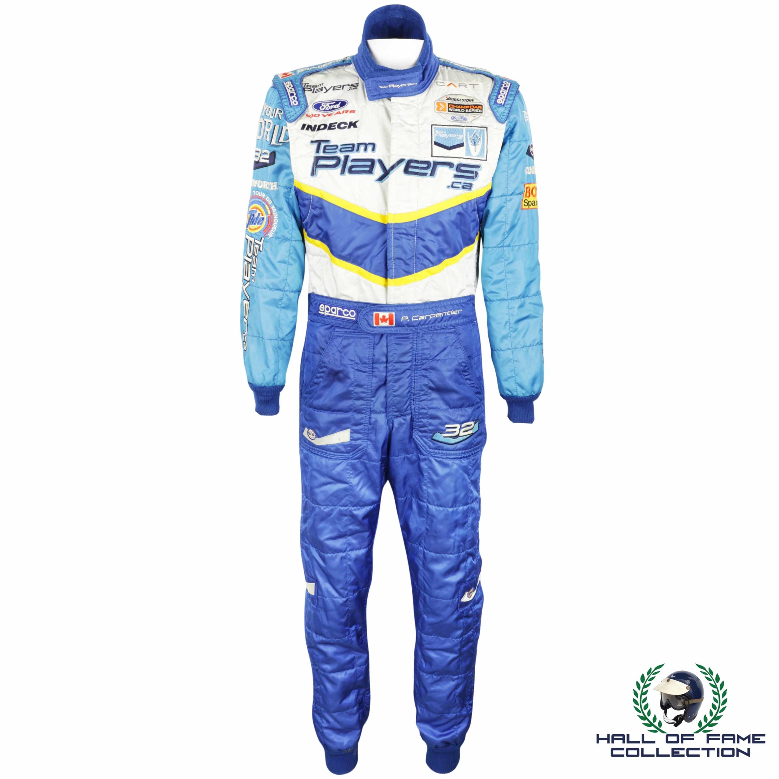 2003 Patrick Carpentier Race Used Team Players IndyCar Suit