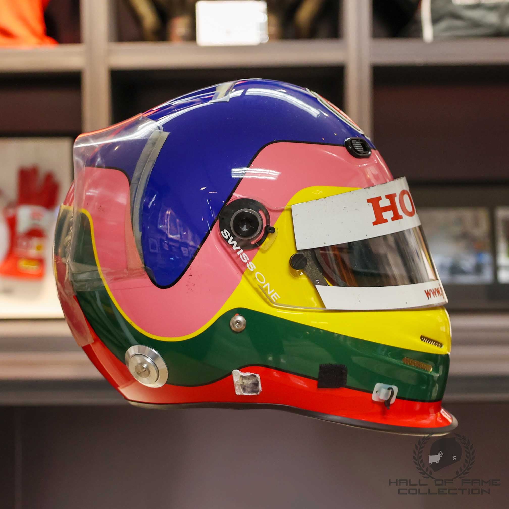 2003 Jacques Villeneuve Signed United States GP Race Used BAR Honda F1 Helmet
