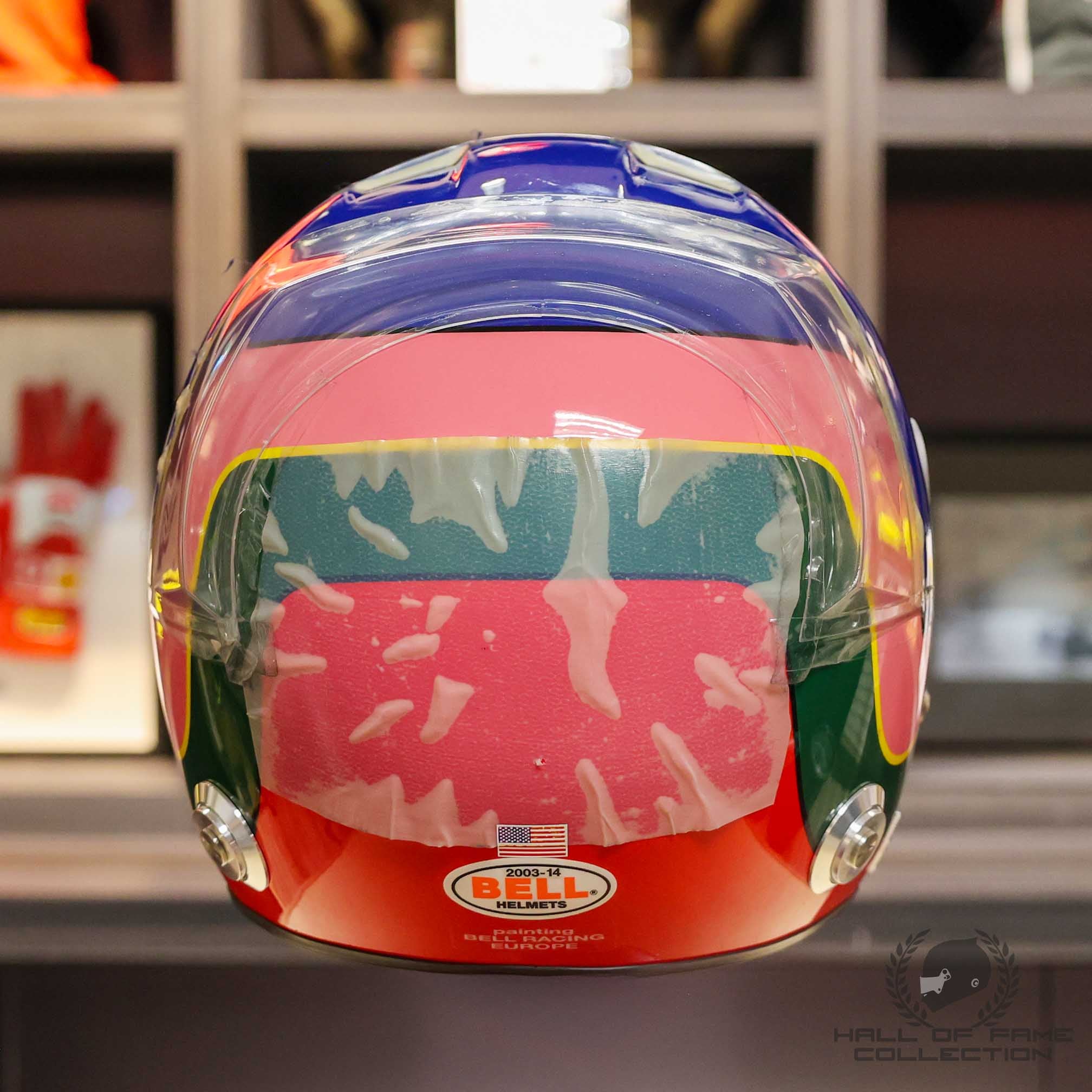 2003 Jacques Villeneuve Signed United States GP Race Used BAR Honda F1 Helmet