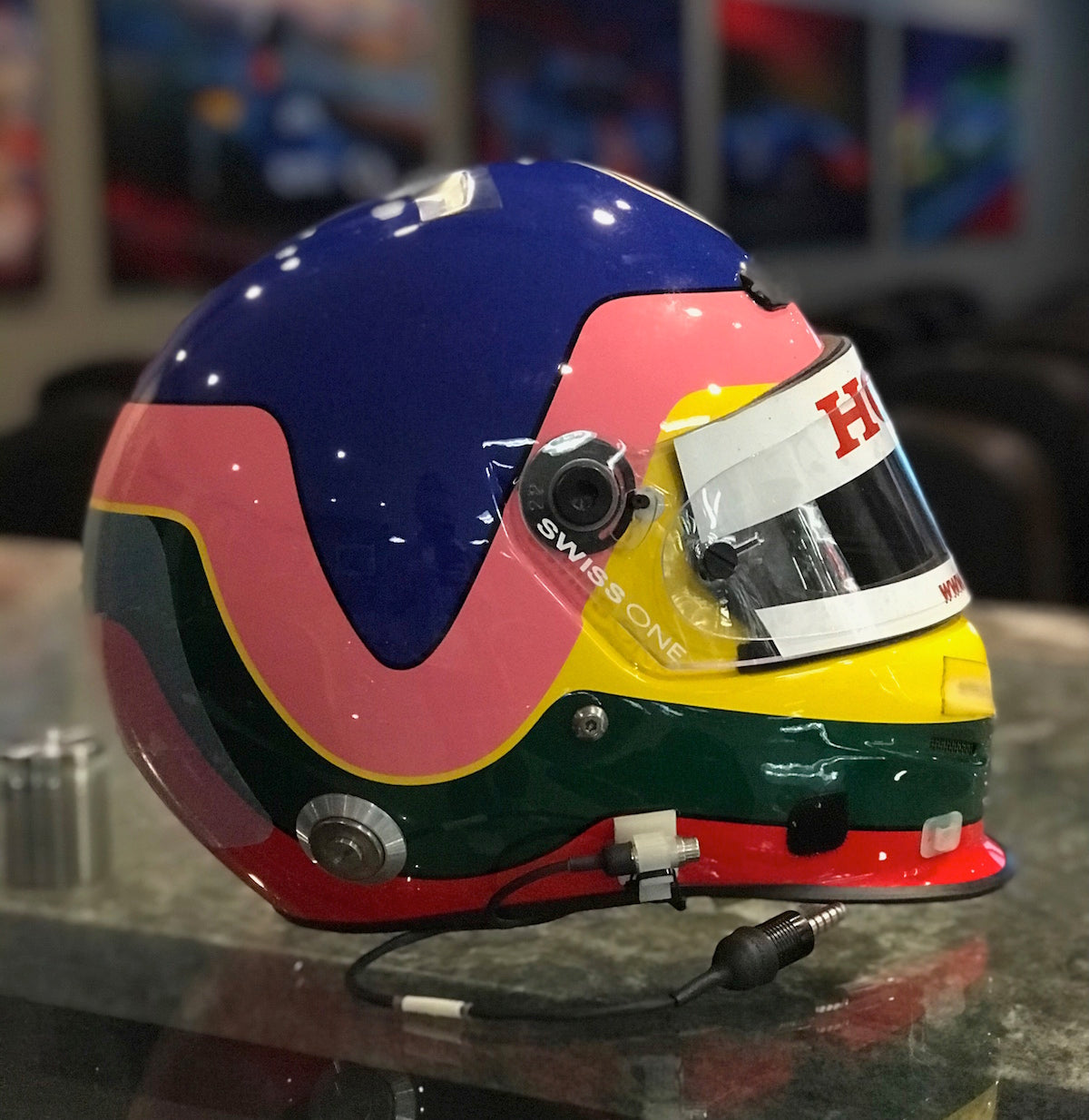 2003 Jacques Villeneuve Signed Spanish GP Used BAR Honda Bell F1 Helmet