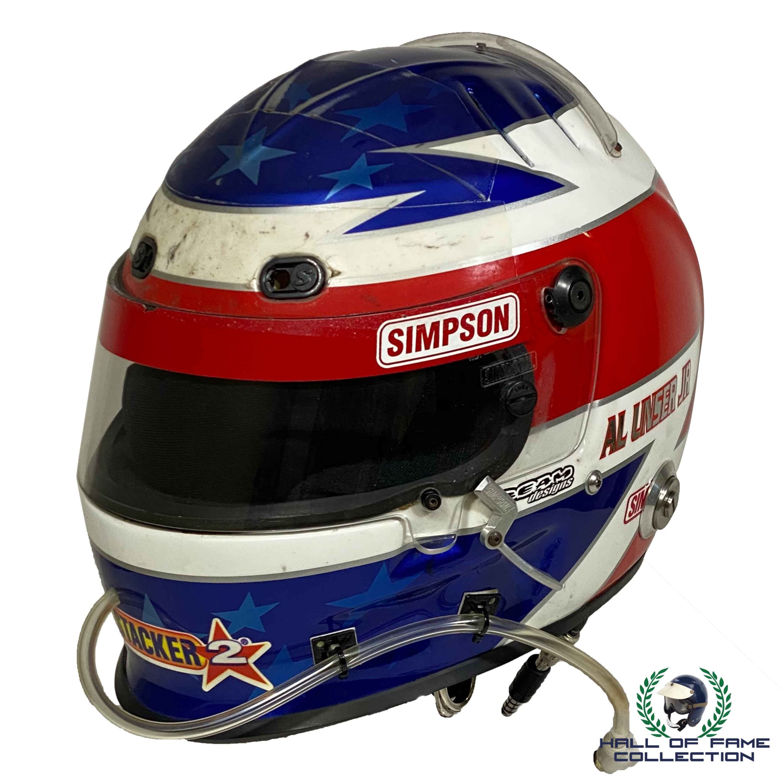 2004 Al Unser Jr Race Used Indianapolis 500 Patrick Racing Simpson IndyCar Helmet