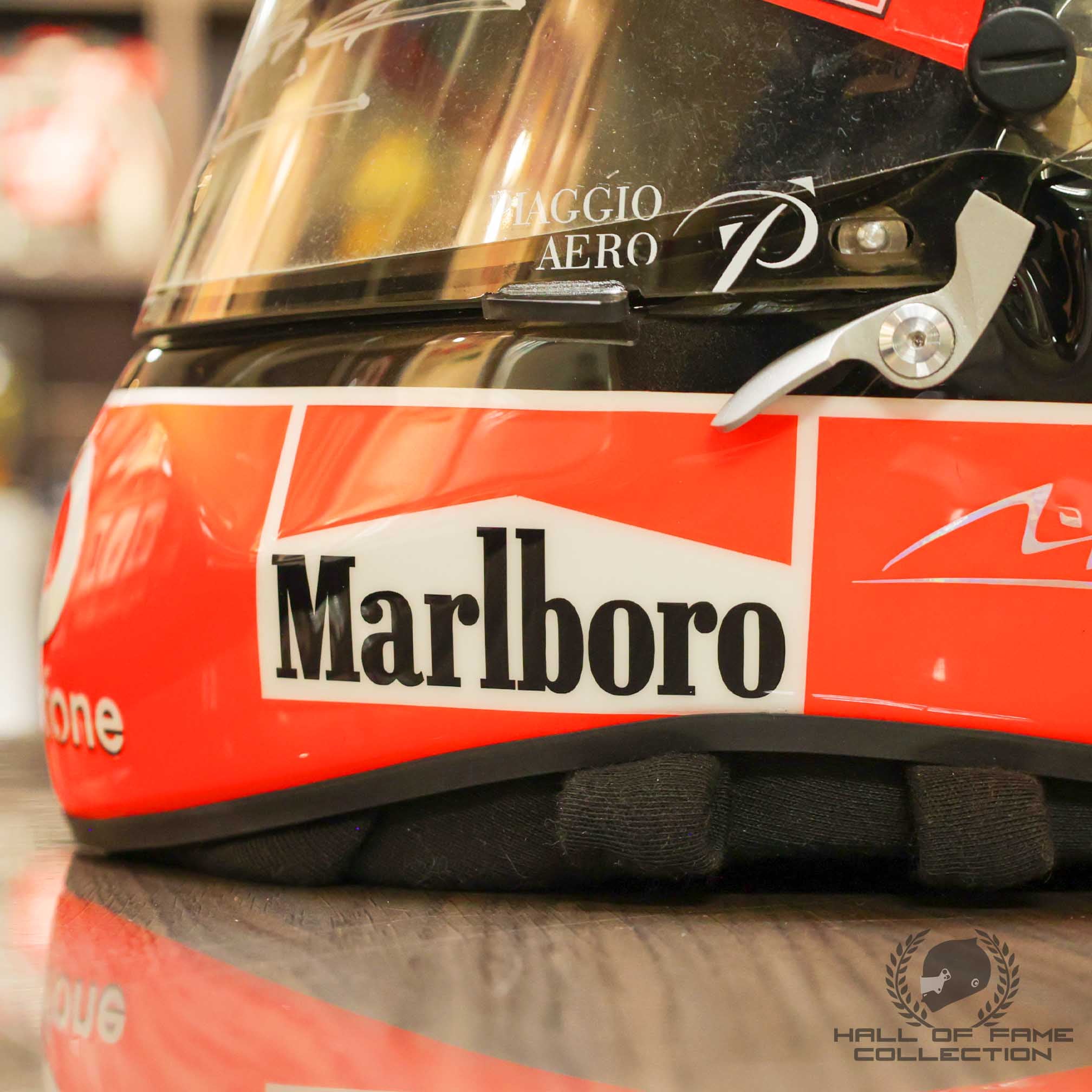 2004 Michael Schumacher Signed Chinese Dragon Schuberth RF1 Replica Scuderia Ferrari Helmet