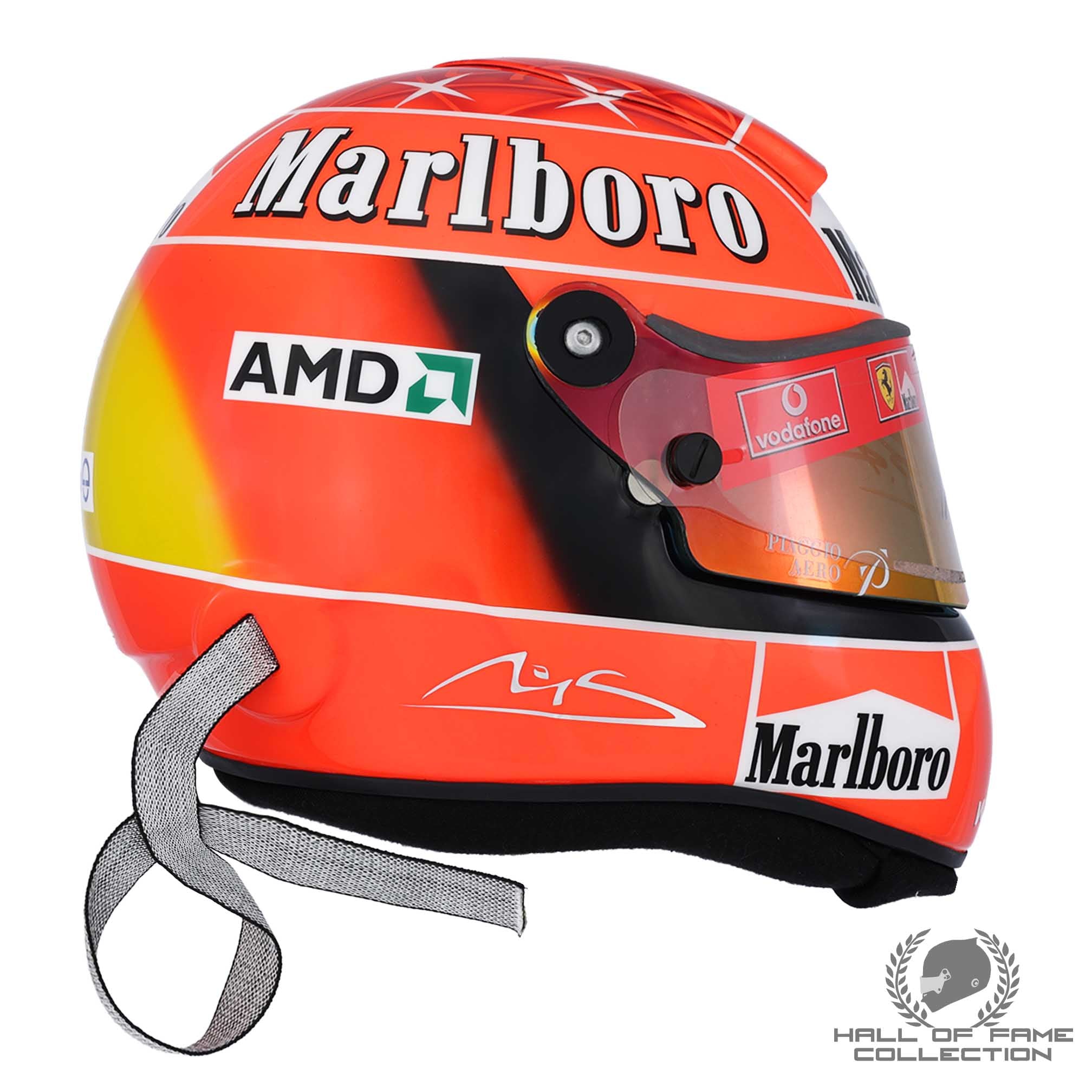 2004 Michael Schumacher Signed Schuberth RF1 Replica Scuderia Ferrari F1 Helmet