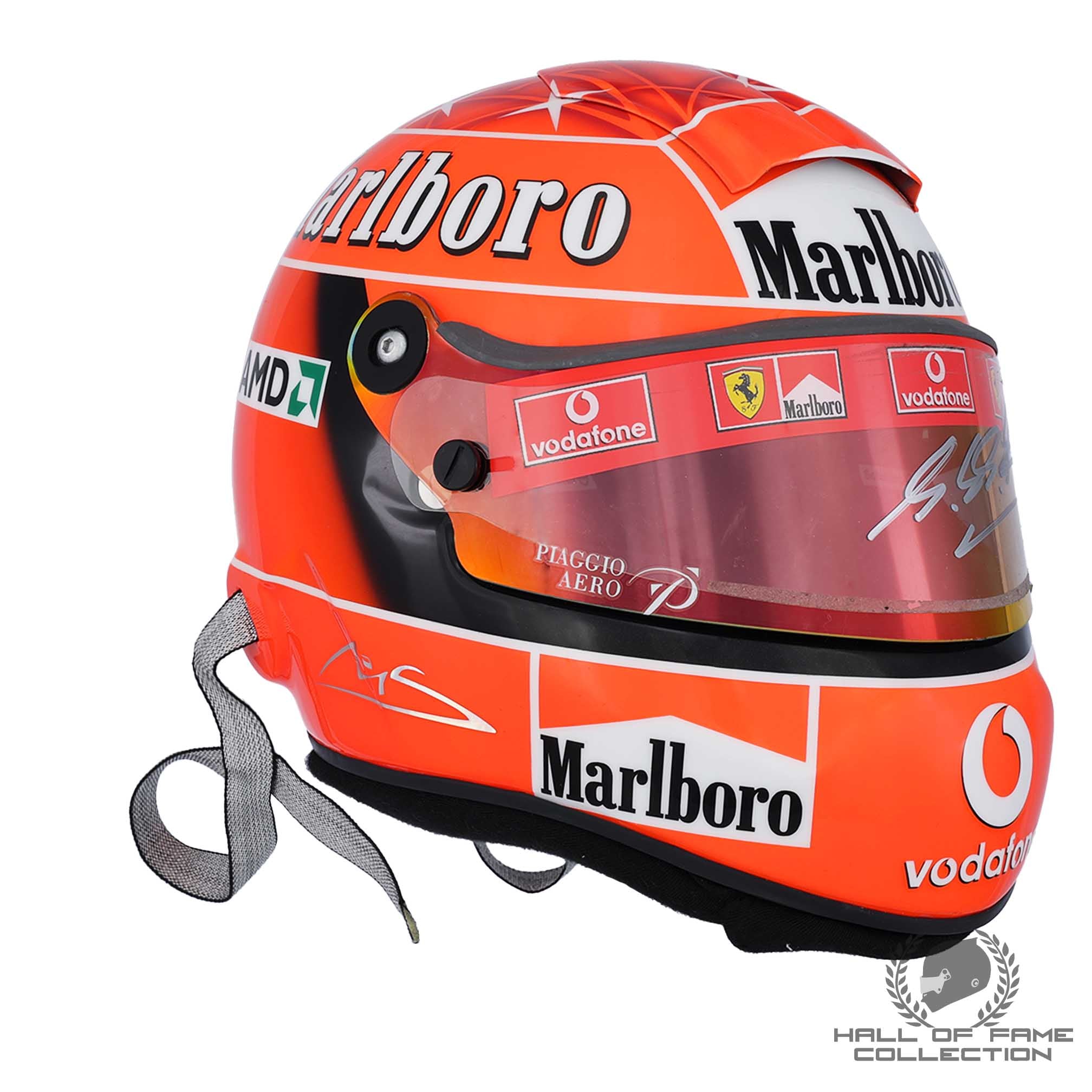 2004 Michael Schumacher Signed Schuberth RF1 Replica Scuderia Ferrari F1 Helmet