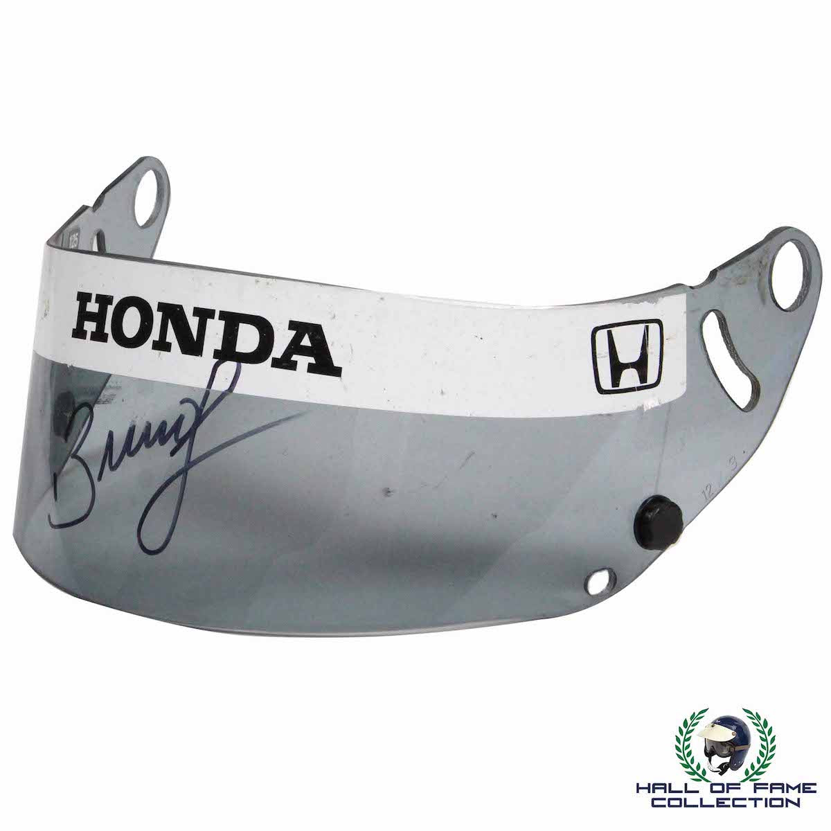 2005 Bruno Junqueira Signed Race Used Chip Ganassi Racing IndyCar Visor