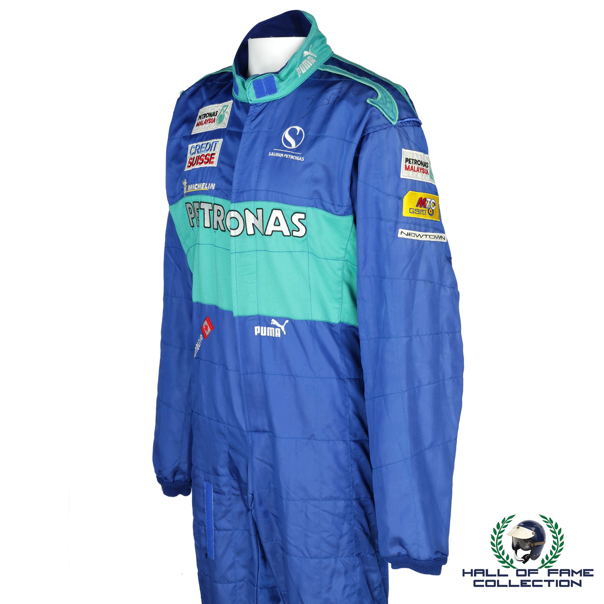 2005 Jacques Villeneuve Signed Race Used Sauber F1 Suit