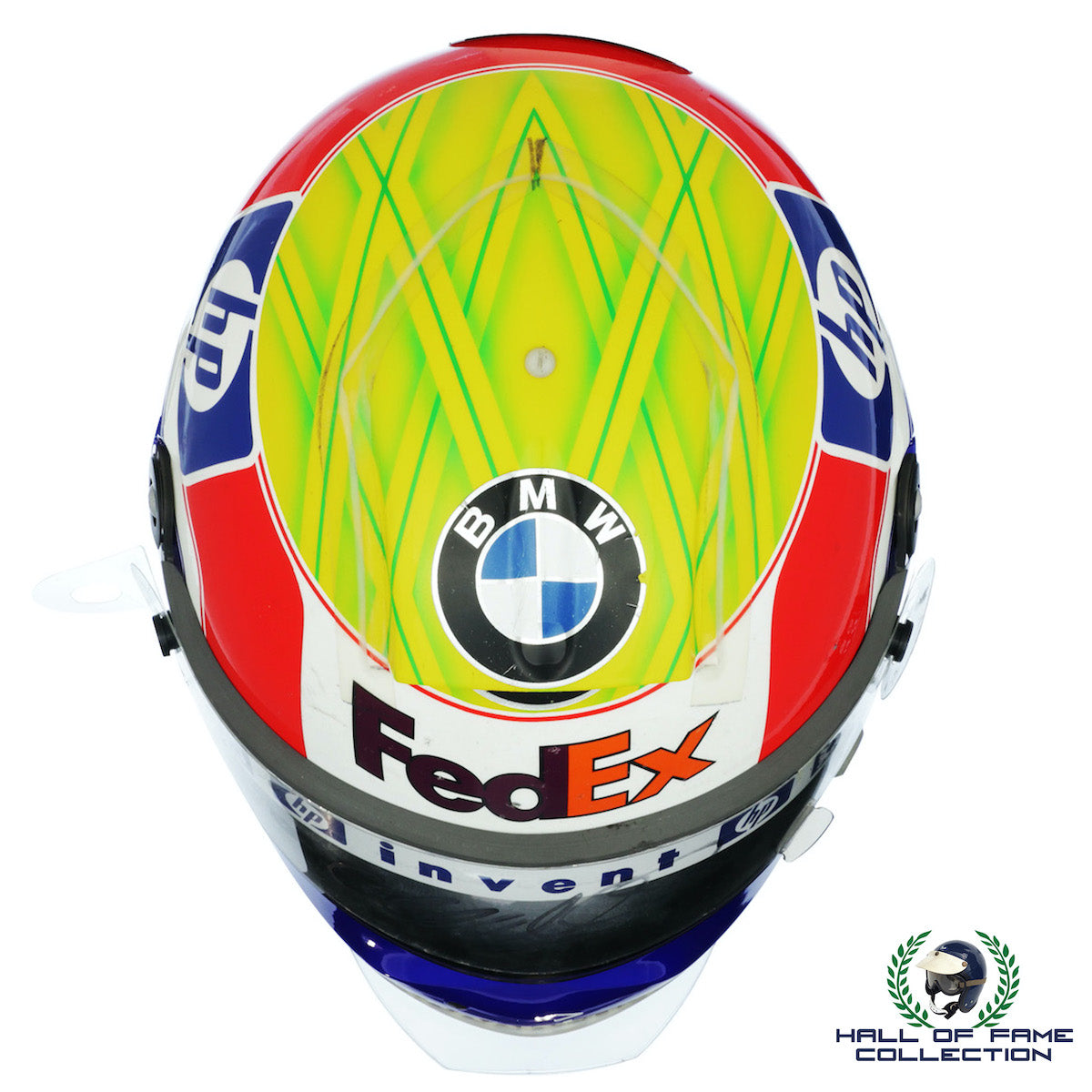 2005 Mark Webber Signed Turkish / Belgian GP Used Williams BMW F1 Helmet