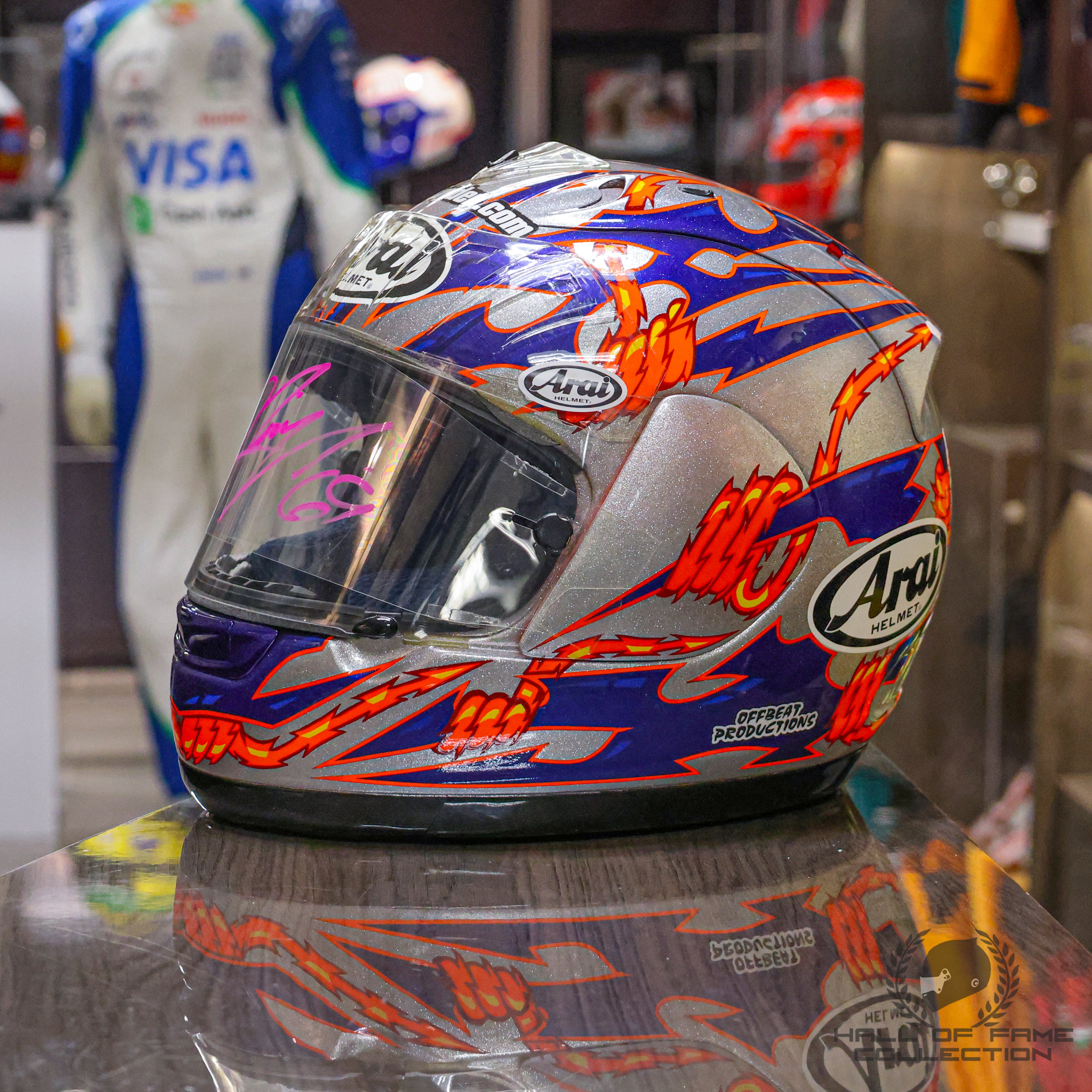 2005 Nicky Hayden Signed Chinese GP Used Repsol Honda Team MotoGP Helmet