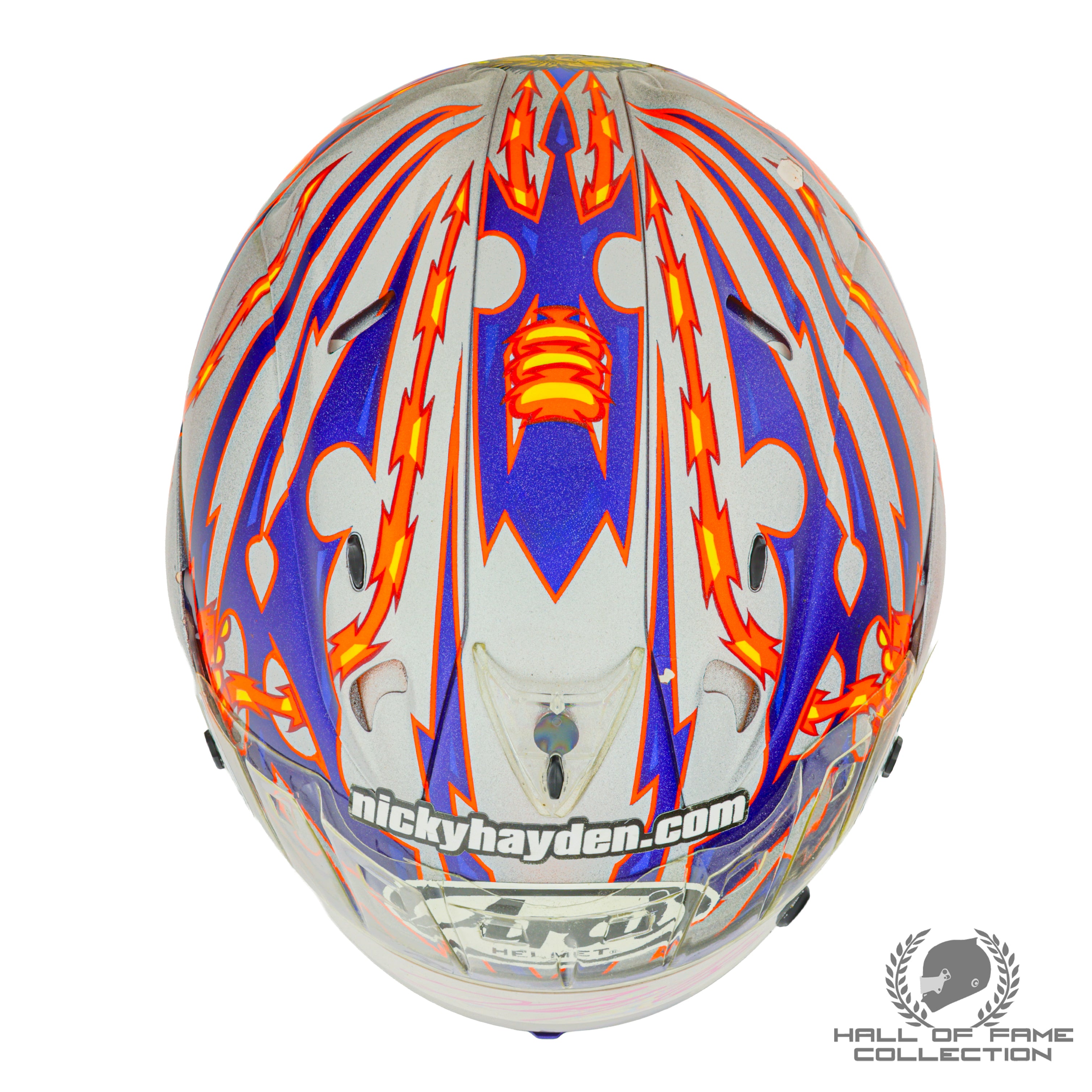 HEAD SPORTS WEAR 華やか花柄　11号 2005 Nicky Hayden Signed Chinese GP Used Repsol Honda Team MotoGP Helm