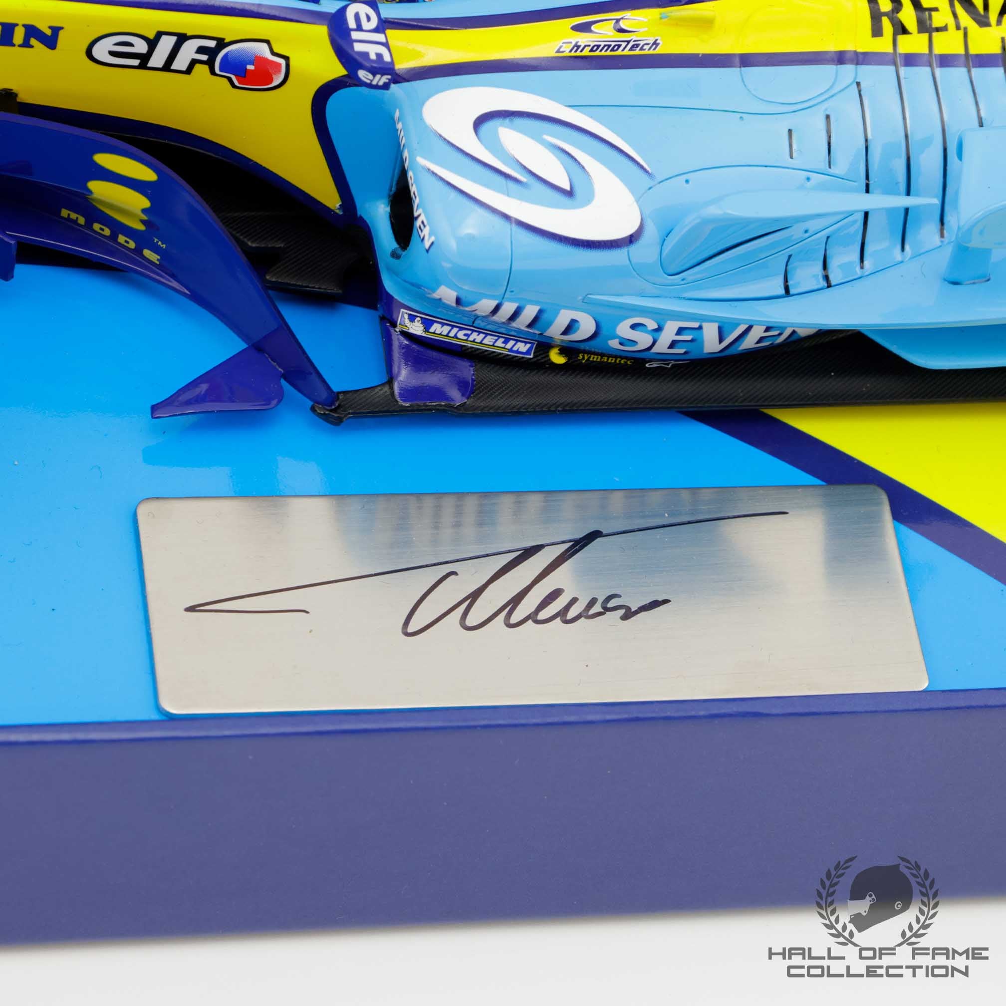 2005 Fernando Alonso Signed Championship Season Renault F1 1:18 Model Car