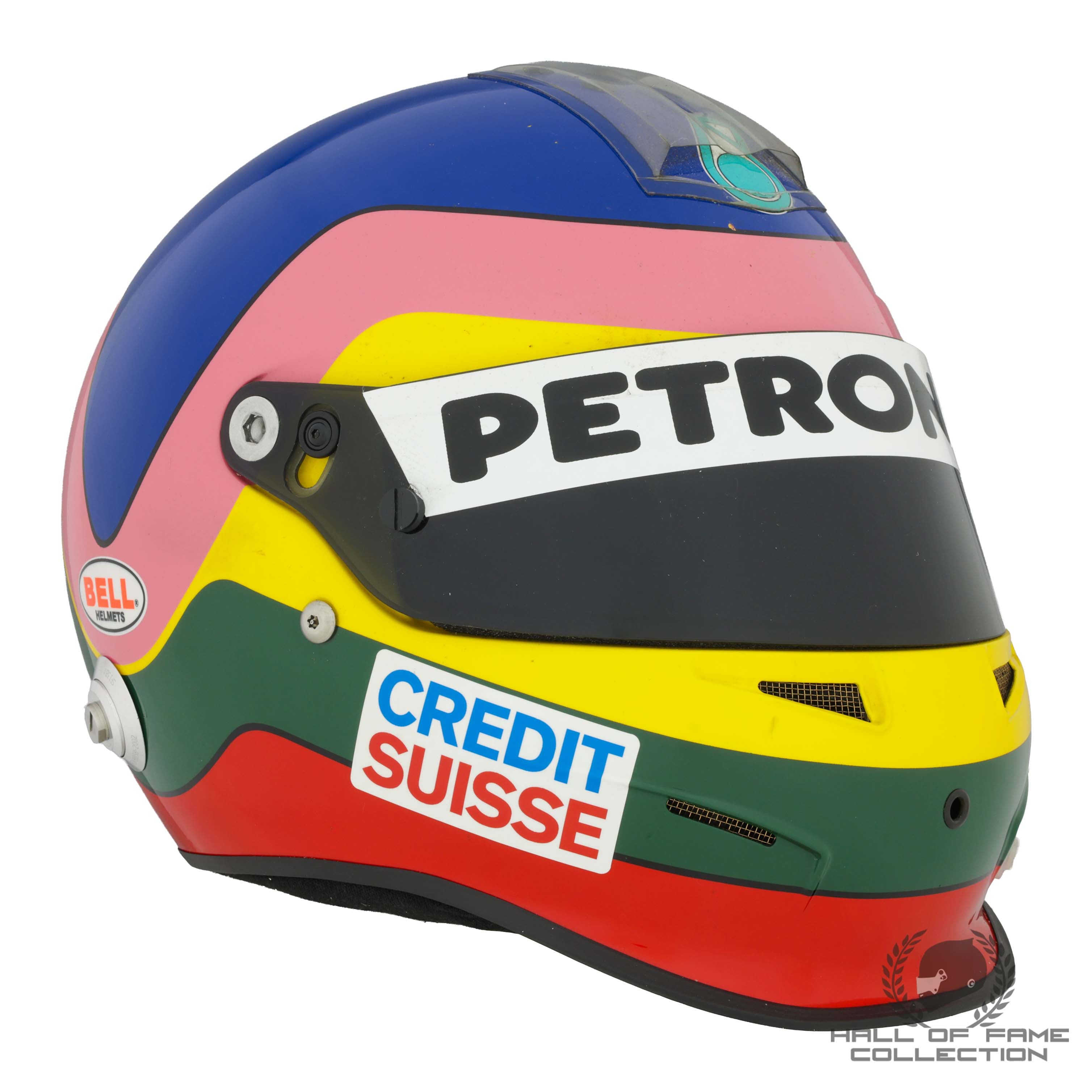 2005 Jacques Villeneuve French & British GP Race Used Sauber-Petronas F1 Helmet
