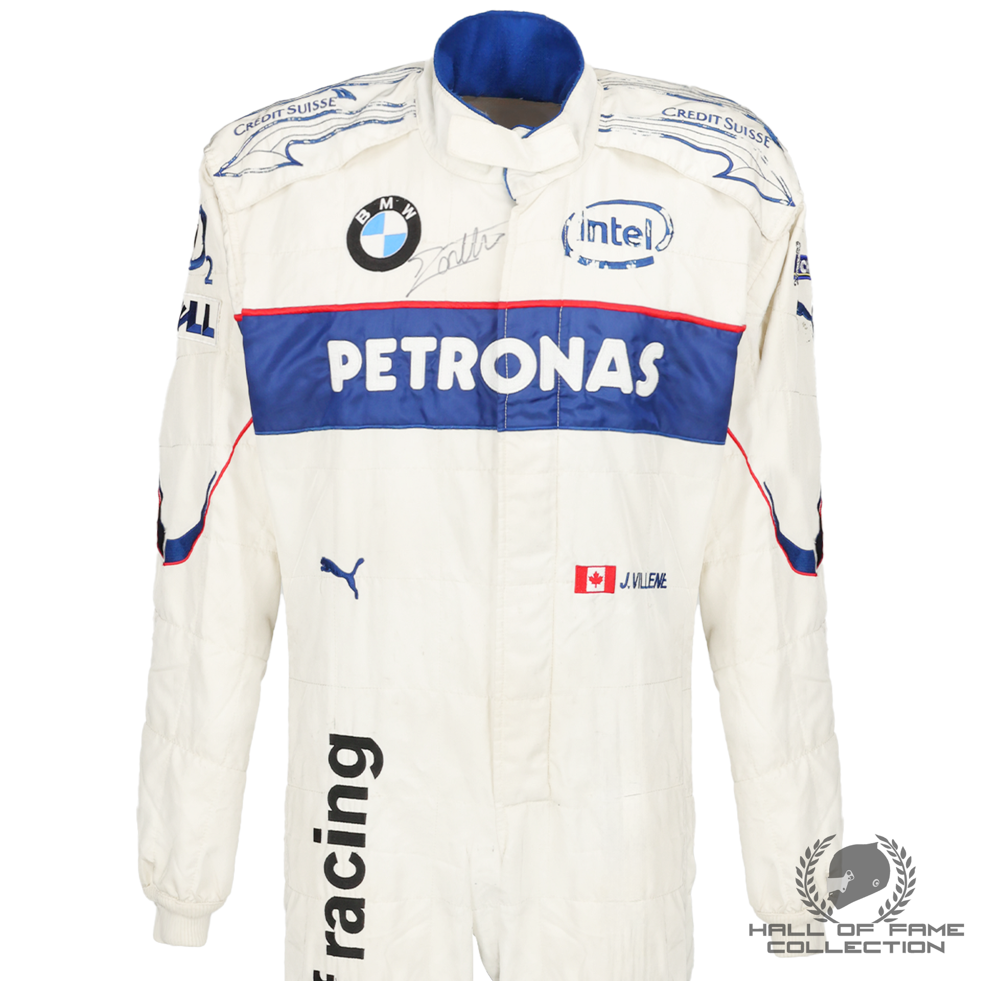 2006 Jacques Villeneuve Signed Race Used Petronas BMW Sauber Puma F1 S 2006 Jacques Villeneuve Signed Race Used Petronas BMW Sauber Puma F1 S