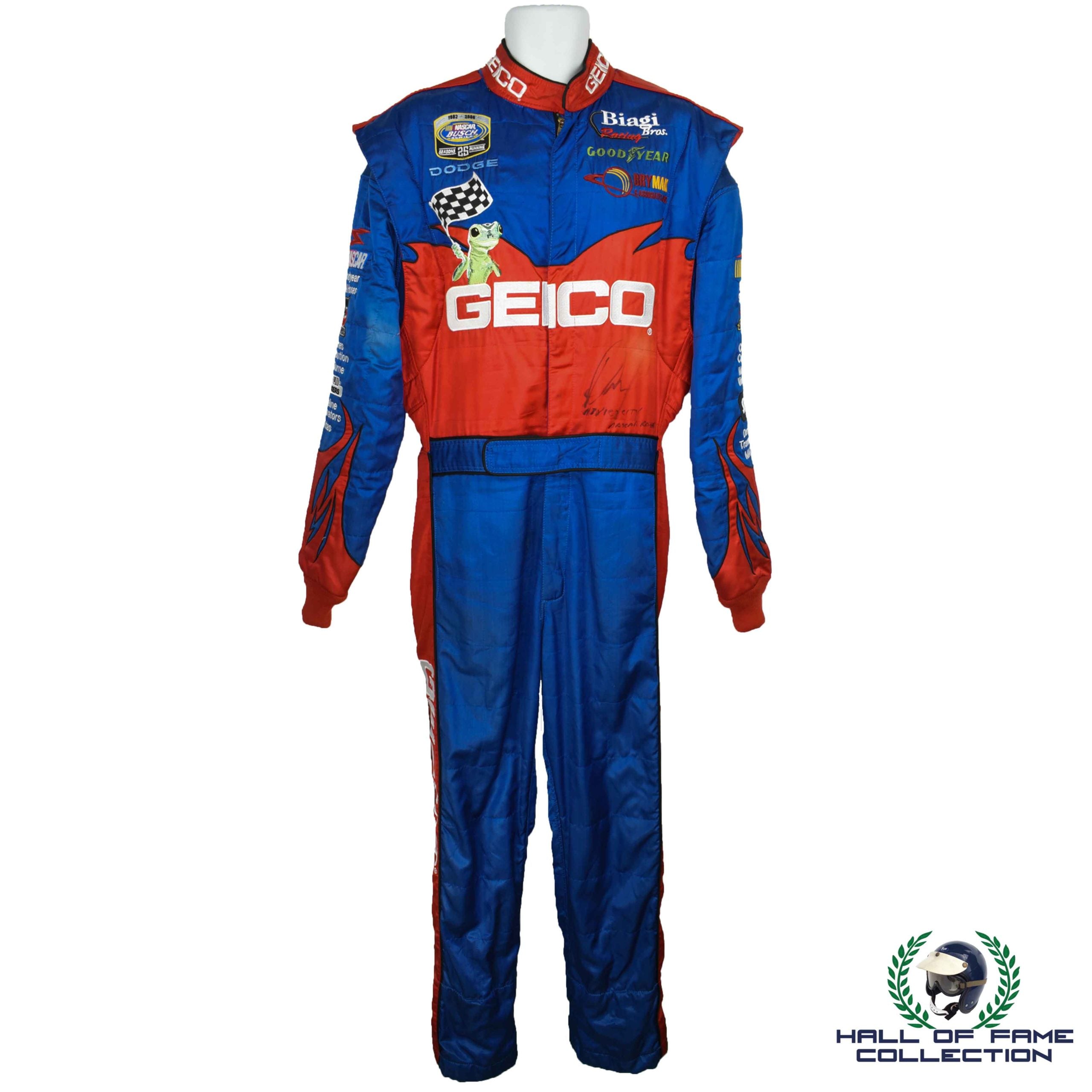 2006 Paul Tracy Signed Race Worn Mexico City 250 Nascar Suit