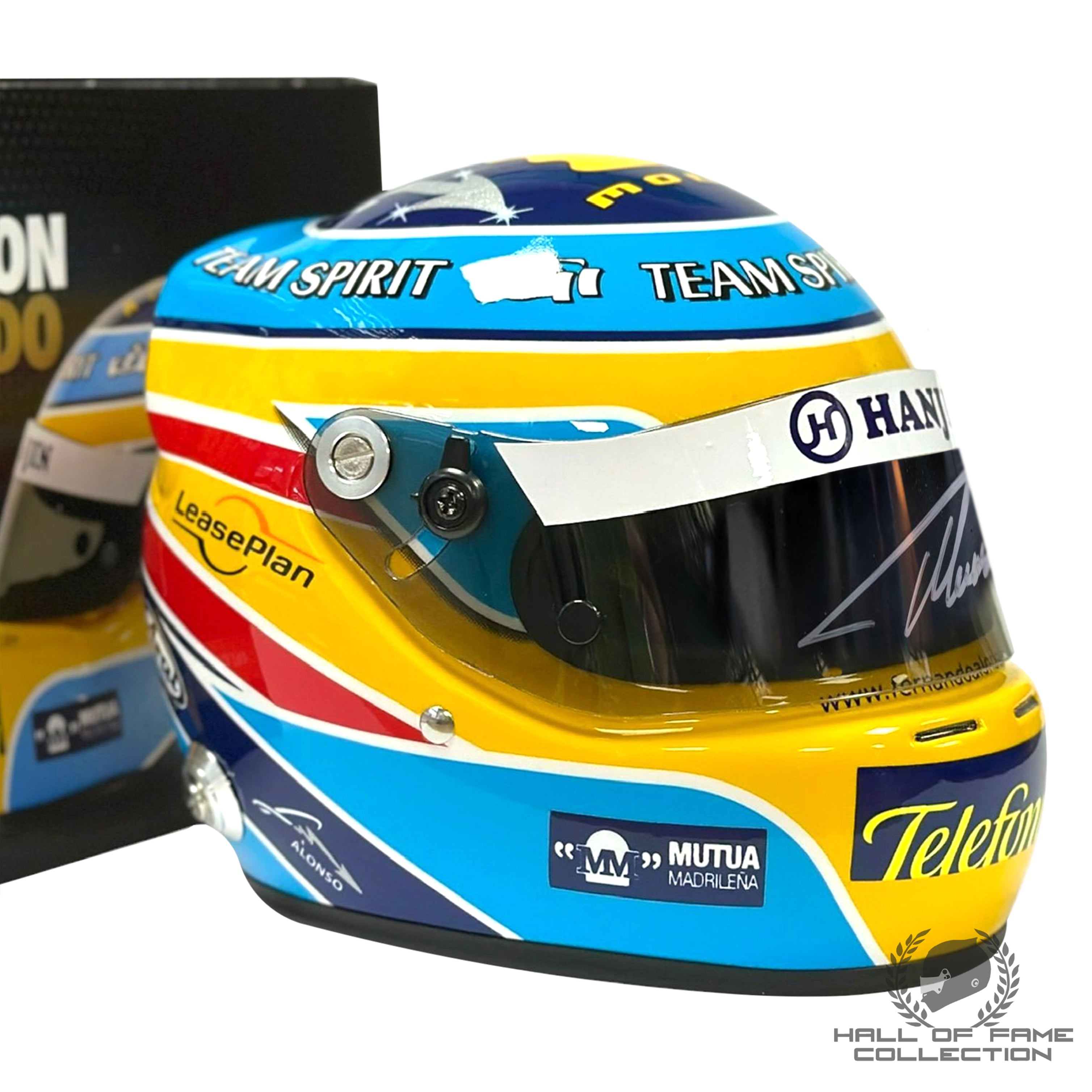 Fernando Alonso Signed Renault Helmet | 20th Anniversary