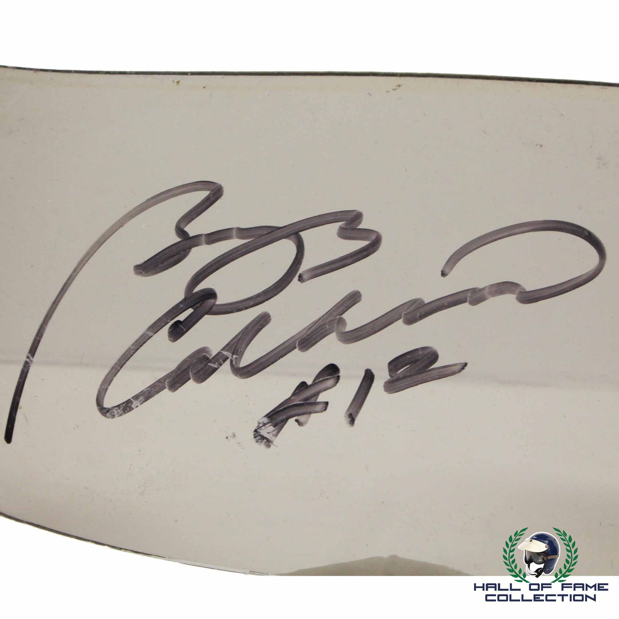 1996 Buzz Calkins Signed Championship Used Bradley Motorsports IndyCar Visor