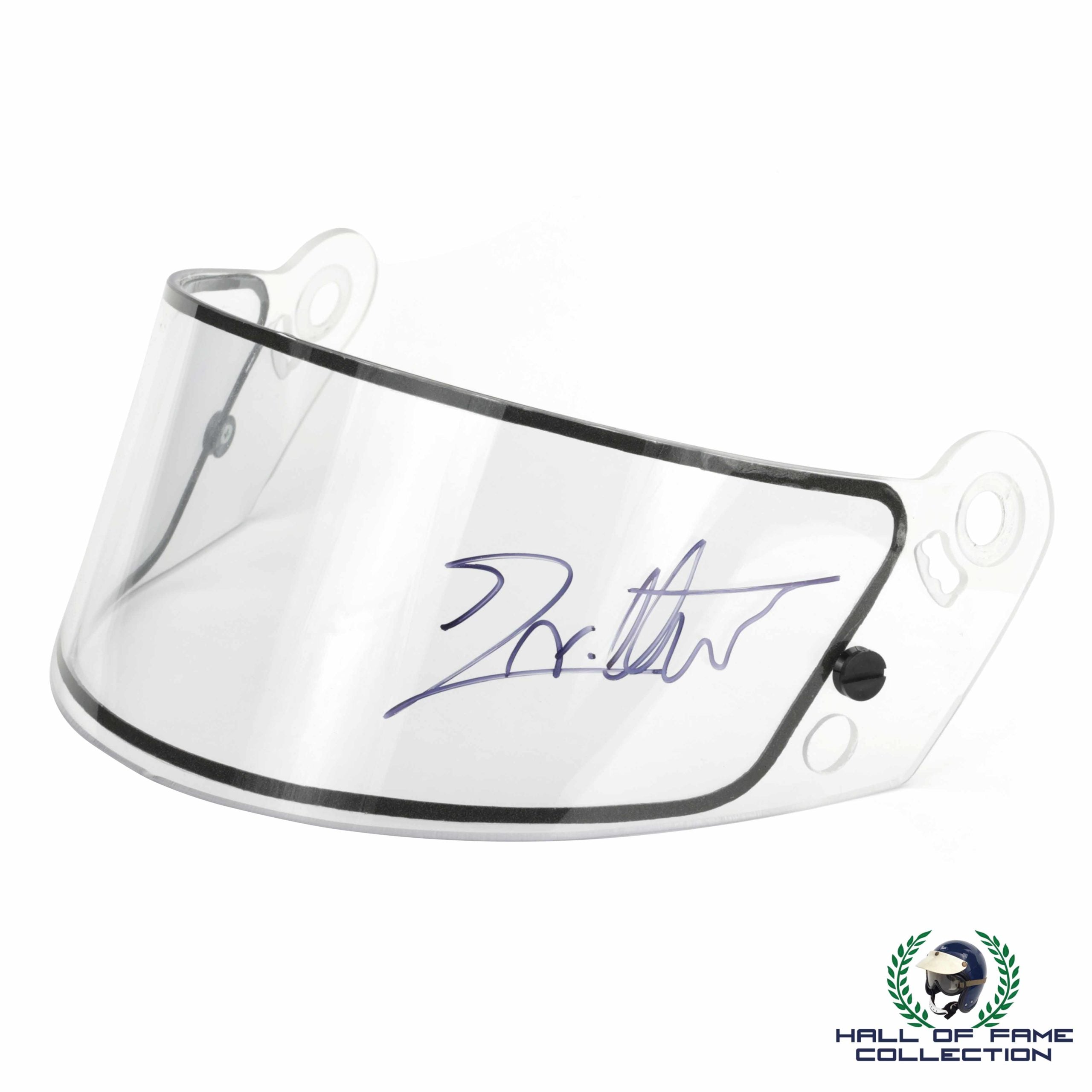 2007 Jacques Villeneuve Signed Race Used Bill Davis Racing Nascar Visor